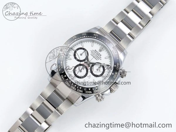 2023 Daytona 126500 QF 1:1 Best Edition 904L Steel White Dial on SS Bracelet SH4131