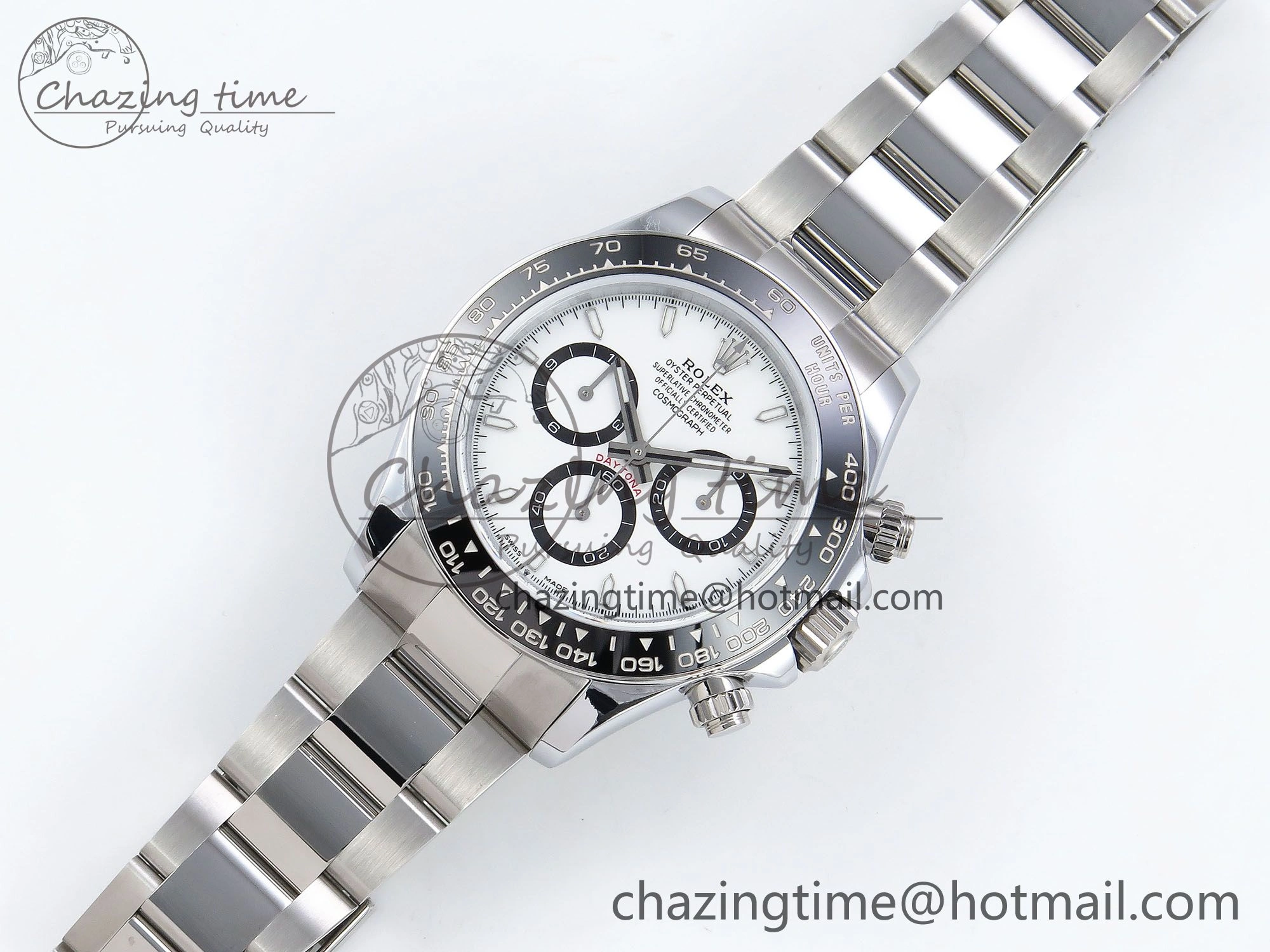 2023 Daytona 126500 QF 1:1 Best Edition 904L Steel White Dial on SS Bracelet SH4131