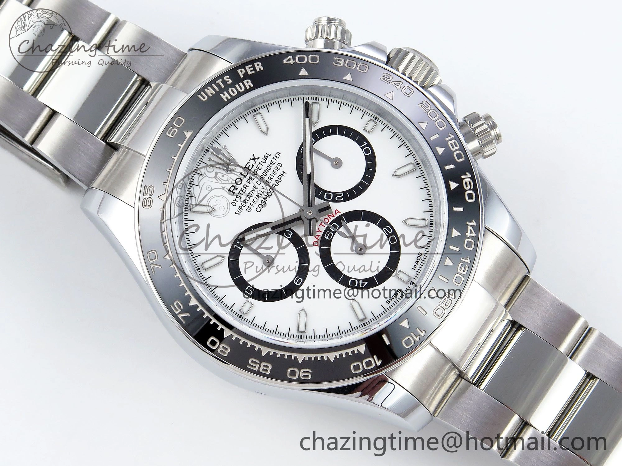 2023 Daytona 126500 QF 1:1 Best Edition 904L Steel White Dial on SS Bracelet SH4131