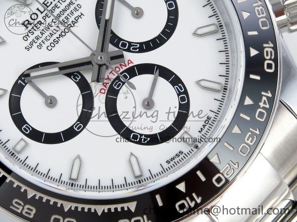 2023 Daytona 126500 QF 1:1 Best Edition 904L Steel White Dial on SS Bracelet SH4131