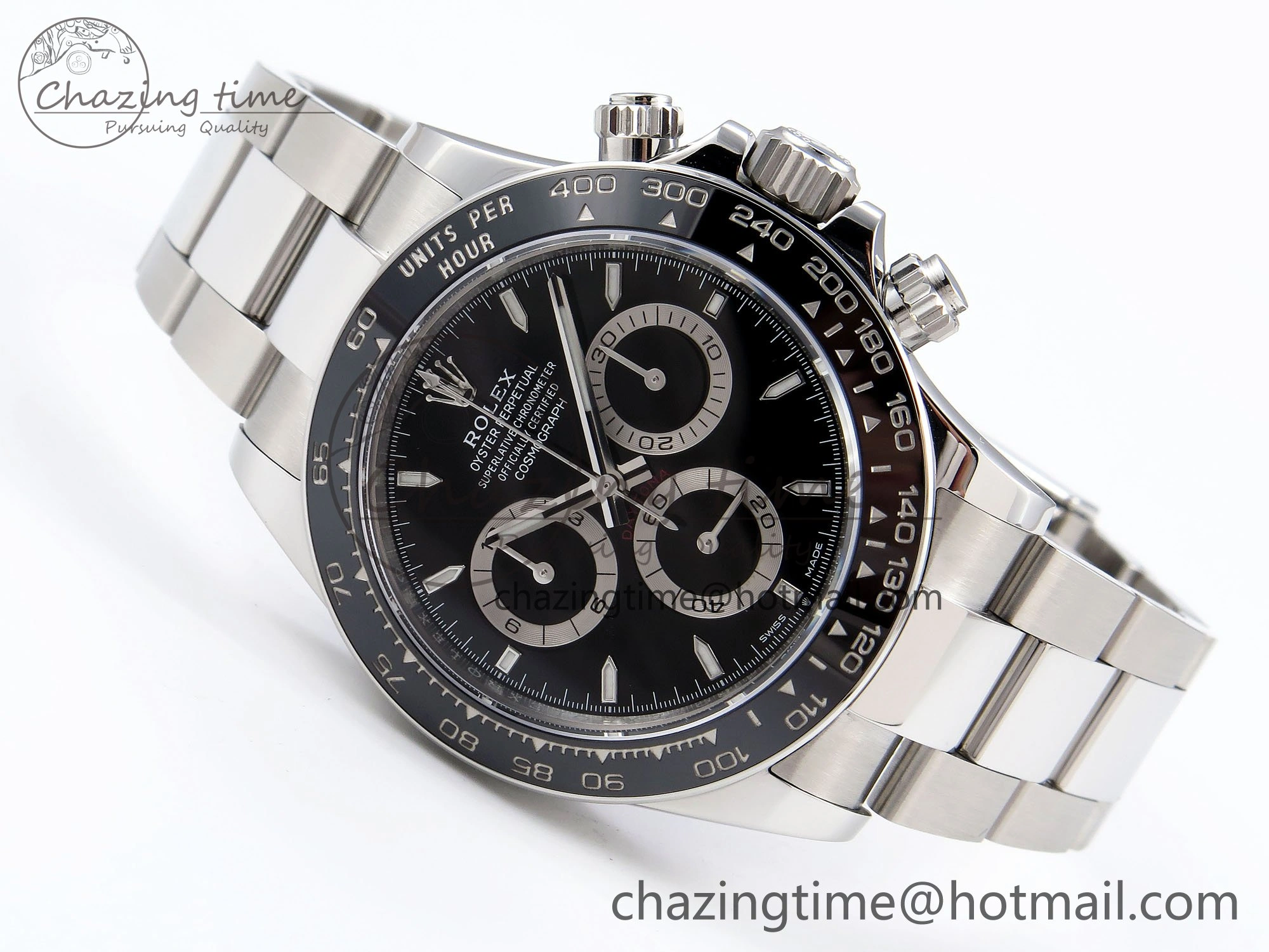 2023 Daytona 126500 ZF 1:1 Best Edition 904L SS Case and Bracelet Black Dial SH4130