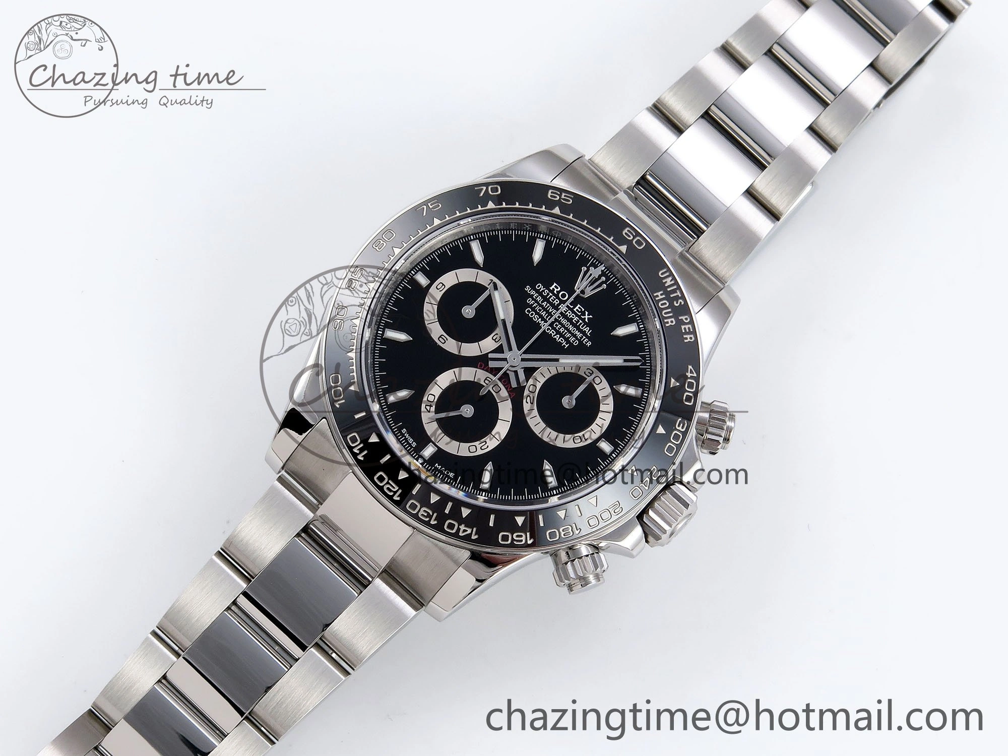 2023 Daytona 126500 ZF 1:1 Best Edition 904L SS Case and Bracelet Black Dial SH4130