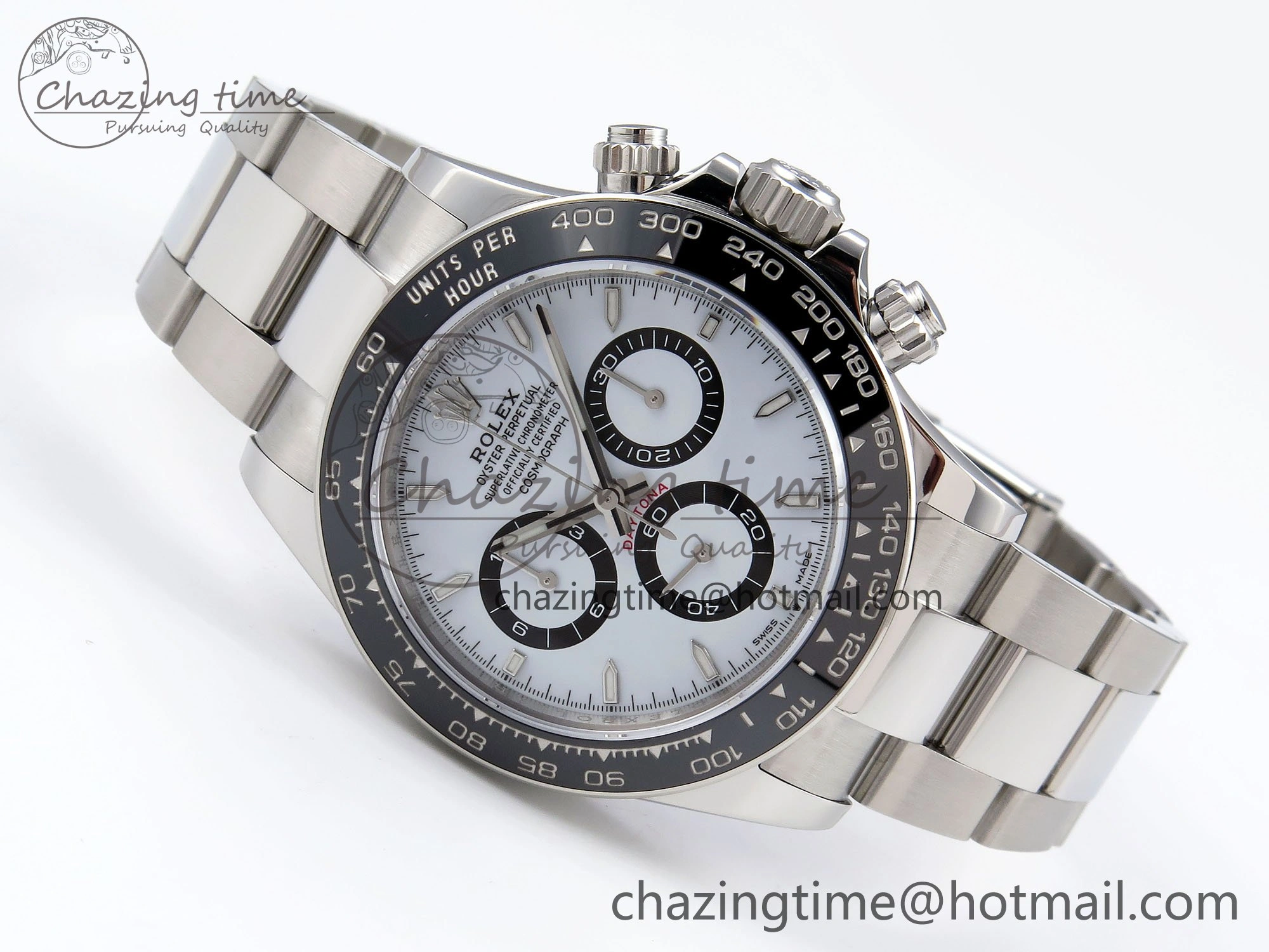 2023 Daytona 126500 ZF 1:1 Best Edition 904L SS Case and Bracelet White Dial SH4130