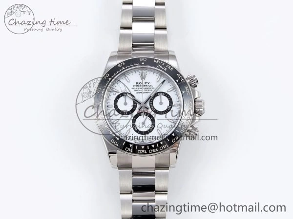 2023 Daytona 126500 ZF 1:1 Best Edition 904L SS Case and Bracelet White Dial SH4130