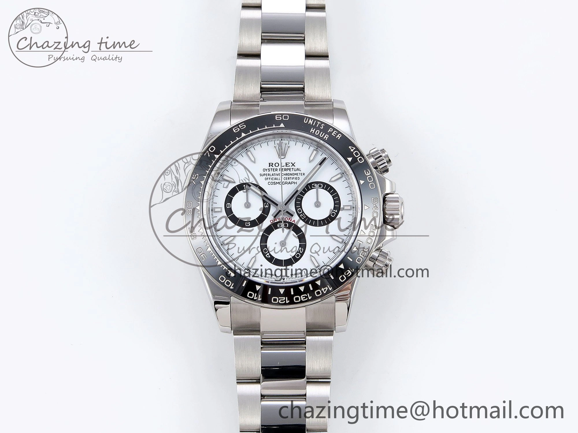 2023 Daytona 126500 ZF 1:1 Best Edition 904L SS Case and Bracelet White Dial SH4130