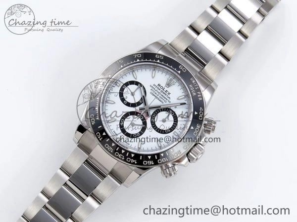 2023 Daytona 126500 ZF 1:1 Best Edition 904L SS Case and Bracelet White Dial SH4130