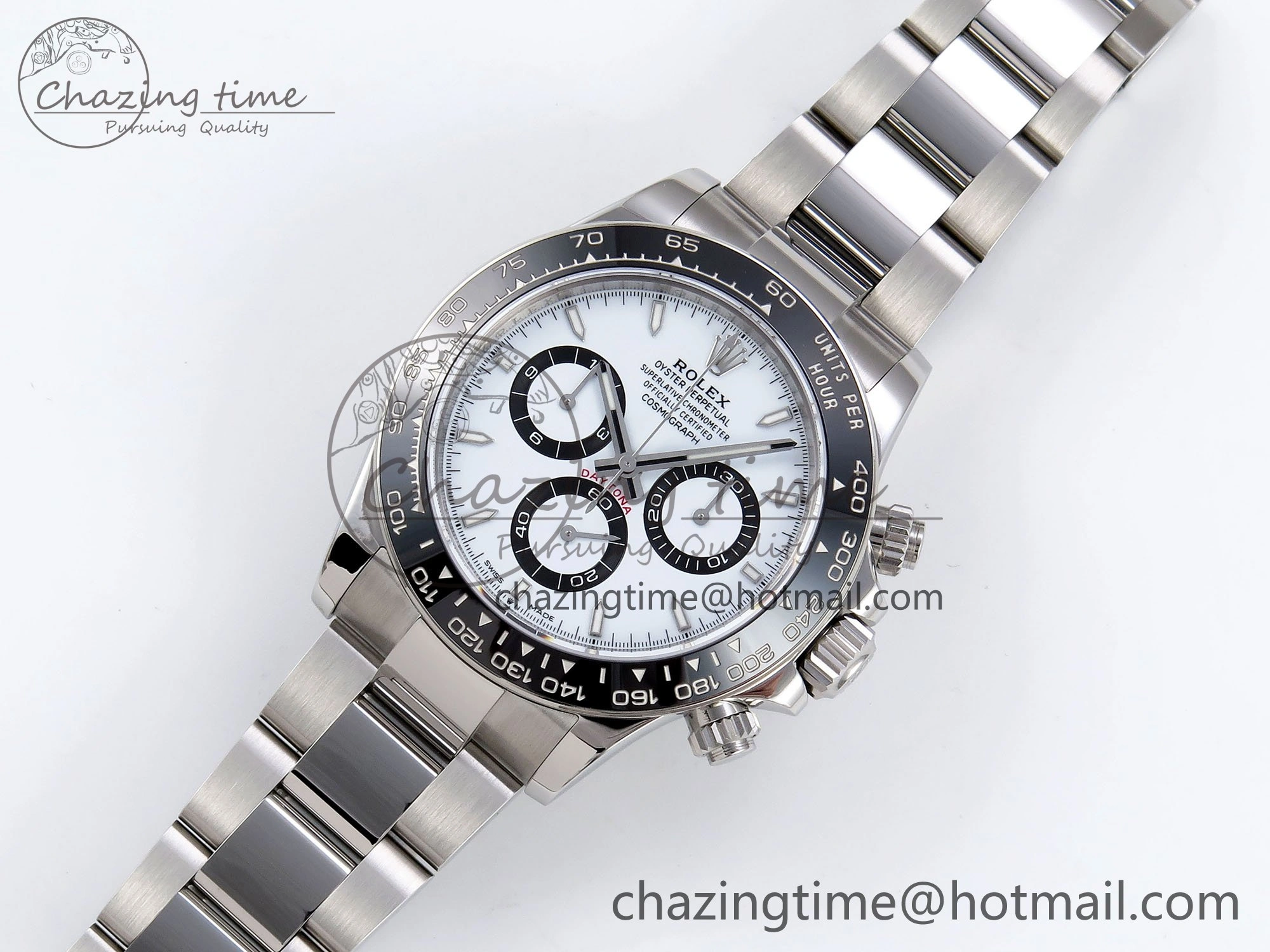 2023 Daytona 126500 ZF 1:1 Best Edition 904L SS Case and Bracelet White Dial SH4130