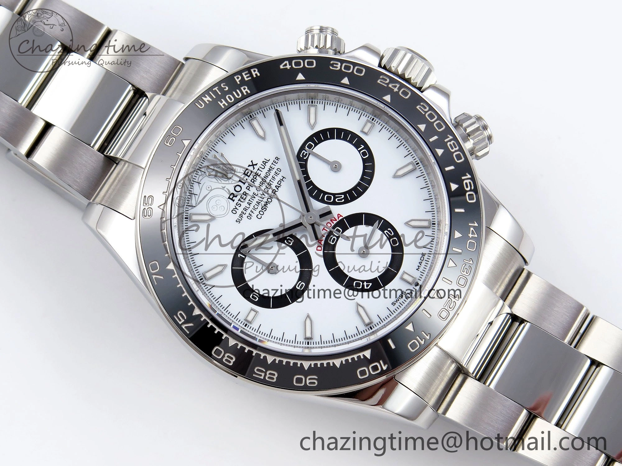 2023 Daytona 126500 ZF 1:1 Best Edition 904L SS Case and Bracelet White Dial SH4130