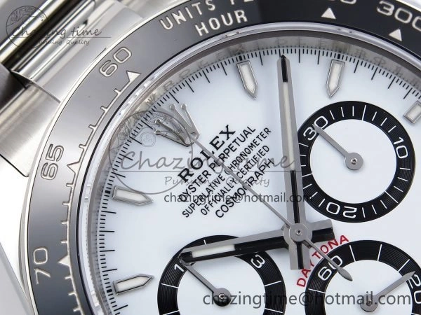 2023 Daytona 126500 ZF 1:1 Best Edition 904L SS Case and Bracelet White Dial SH4130