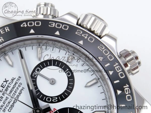 2023 Daytona 126500 ZF 1:1 Best Edition 904L SS Case and Bracelet White Dial SH4130