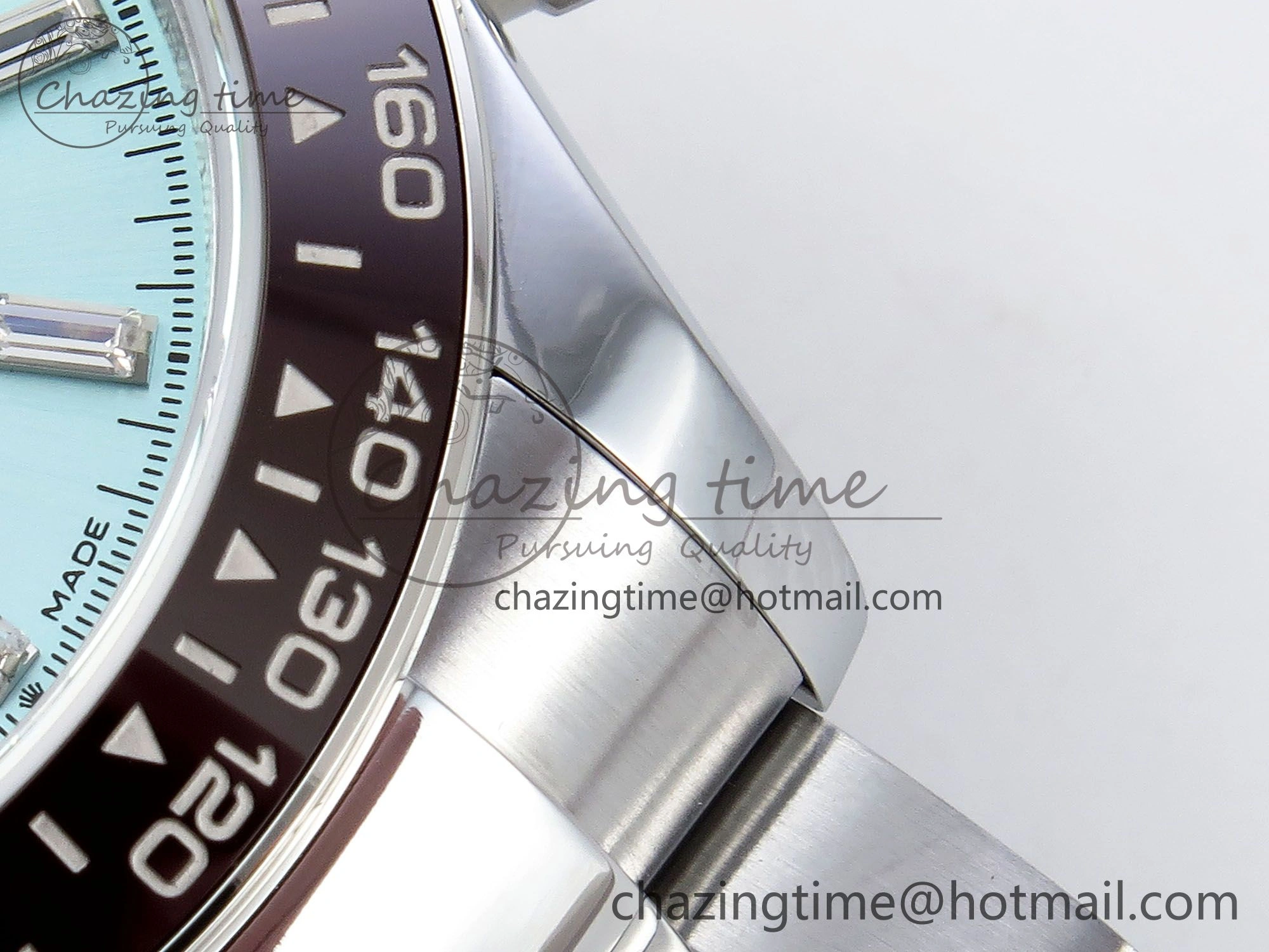 2023 Daytona 126506 QF 1:1 Best Edition 904L Steel Ice Blue Crystal Dial on SS Bracelet SA4131 (Gain Weight)