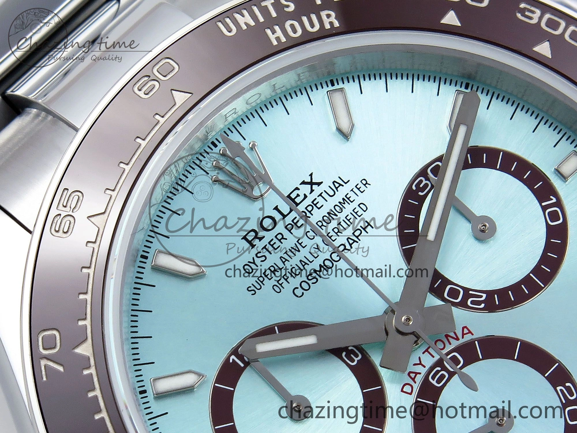 2023 Daytona 126506 QF 1:1 Best Edition 904L Steel Ice Blue Dial on SS Braclet SH4131 (Gain Weight)
