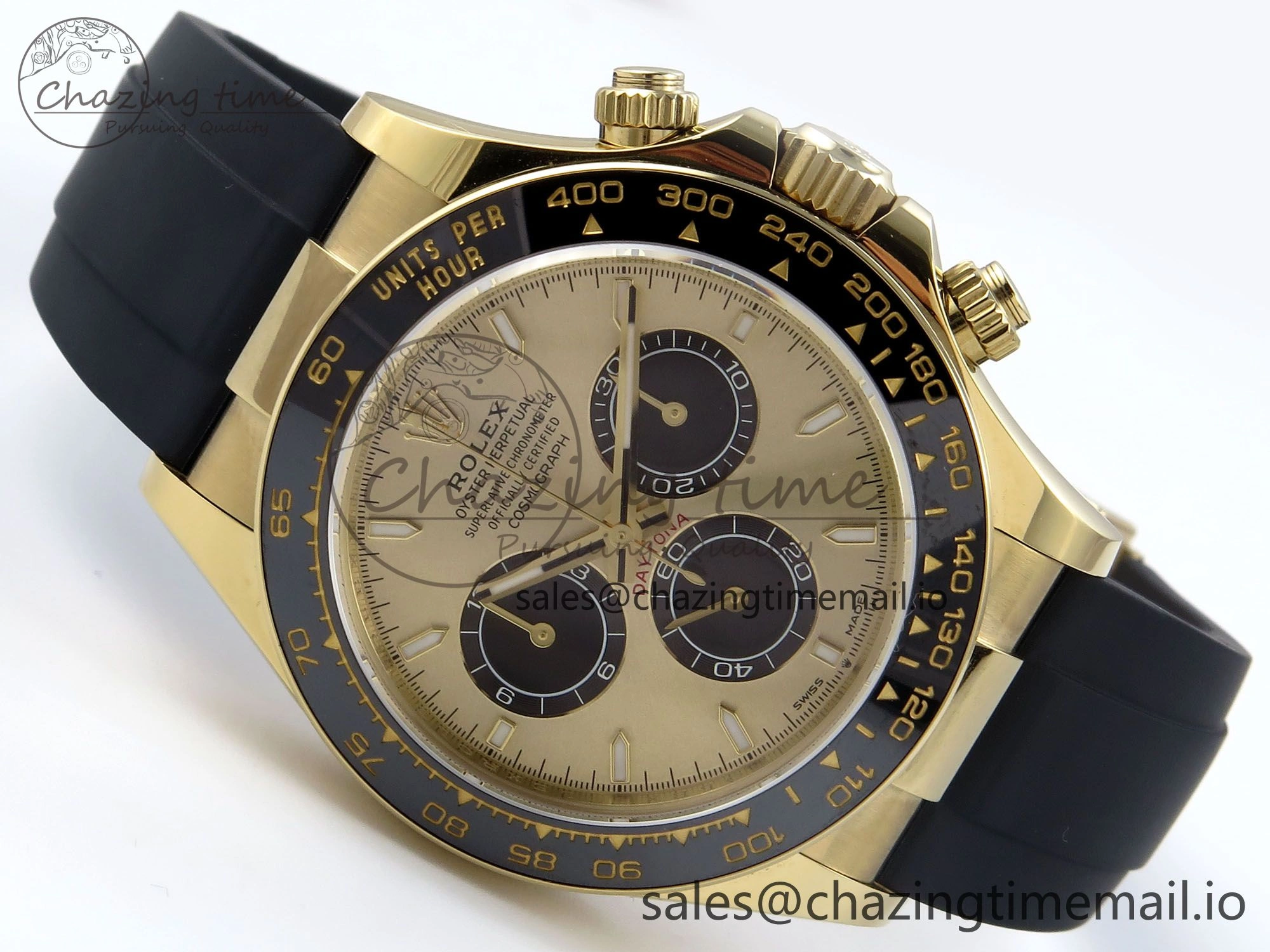 2023 Daytona 126518 AR+F 1:1 Best Edition 904L YG Case YG Dial on Oysterflex Strap SA4131