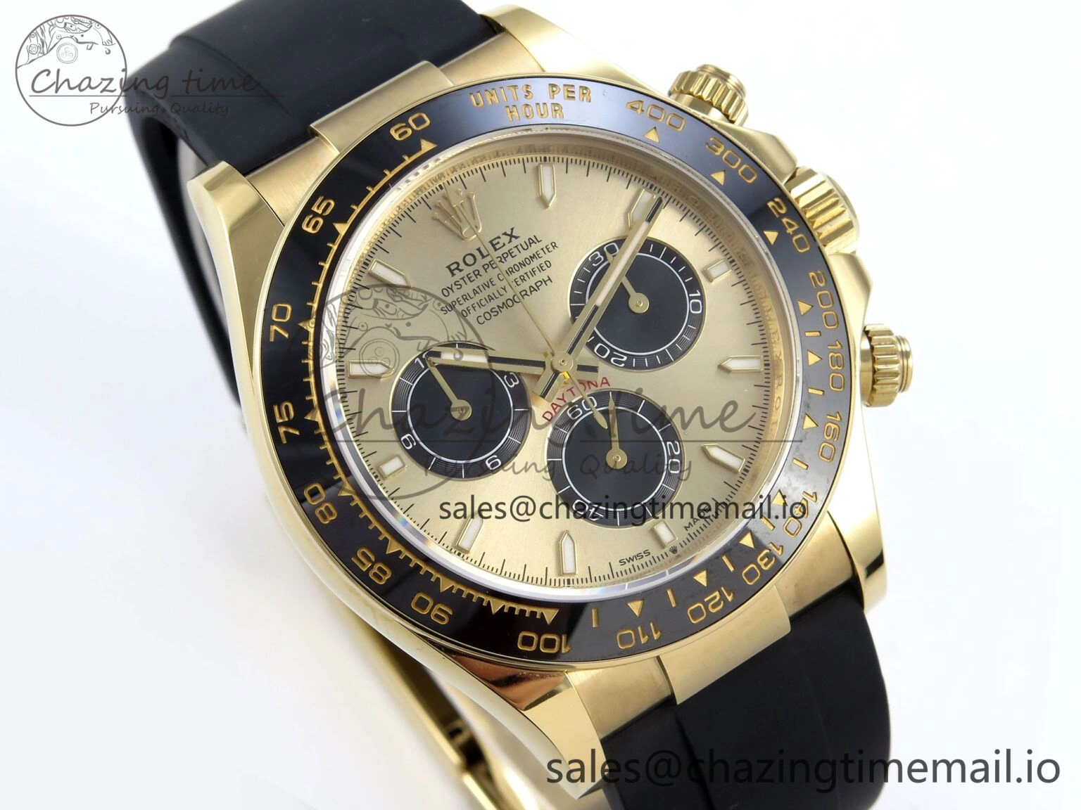2023 Daytona 126518 AR+F 1:1 Best Edition 904L YG Case YG Dial on Oysterflex Strap SA4131