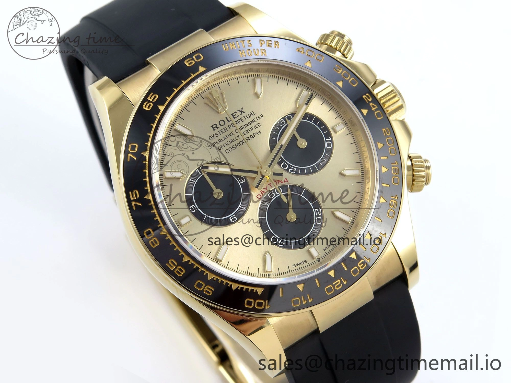 2023 Daytona 126518 AR+F 1:1 Best Edition 904L YG Case YG Dial on Oysterflex Strap SA4131