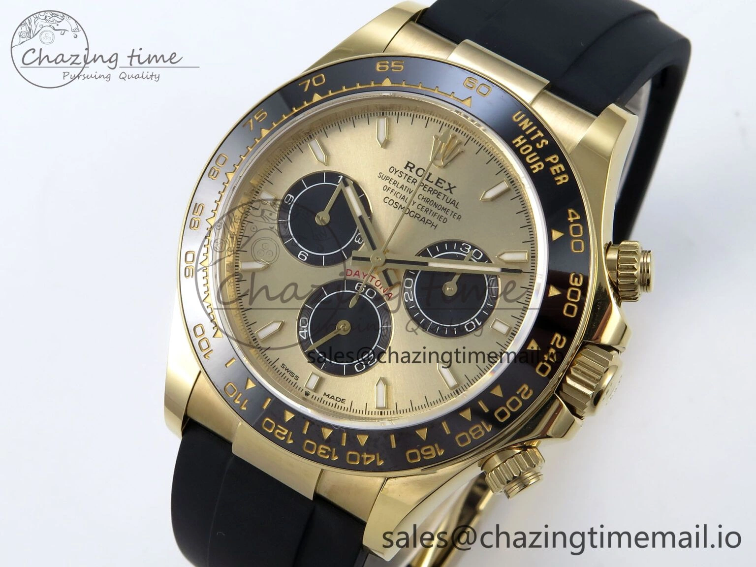 2023 Daytona 126518 AR+F 1:1 Best Edition 904L YG Case YG Dial on Oysterflex Strap SA4131