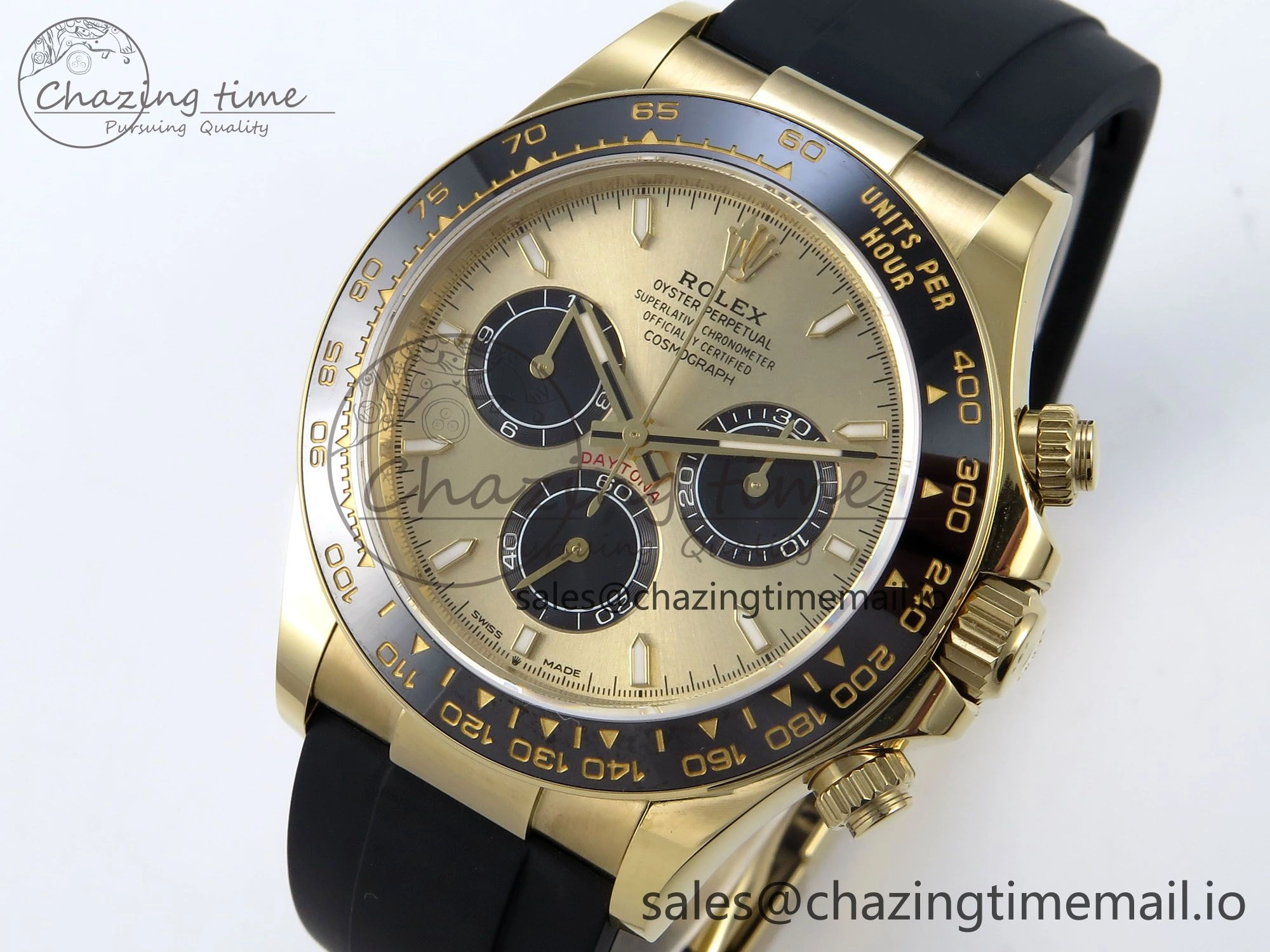 2023 Daytona 126518 AR+F 1:1 Best Edition 904L YG Case YG Dial on Oysterflex Strap SA4131