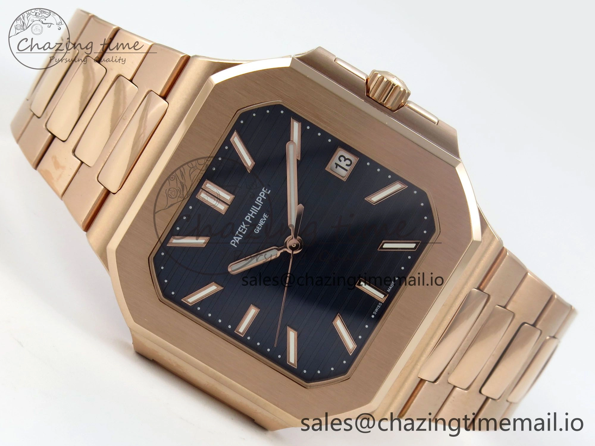 2025 Cubitus GRF 1:1 Best Edition Blue Dial on RG Bracelet MY9015 Mod to A330 Super Clone movement