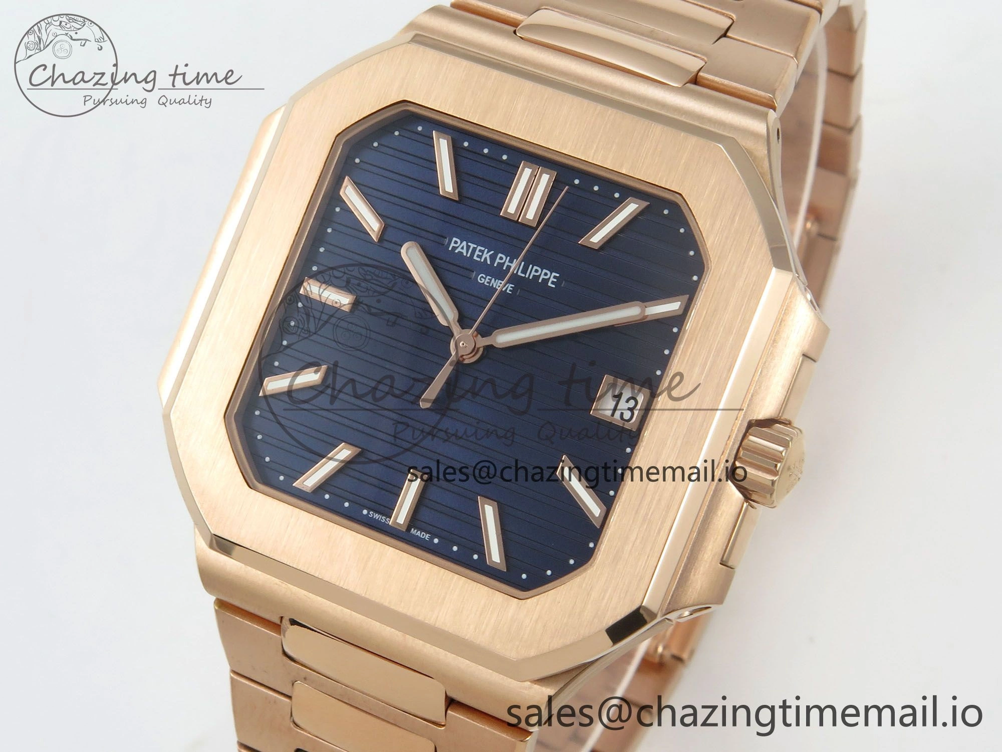 2025 Cubitus GRF 1:1 Best Edition Blue Dial on RG Bracelet MY9015 Mod to A330 Super Clone movement