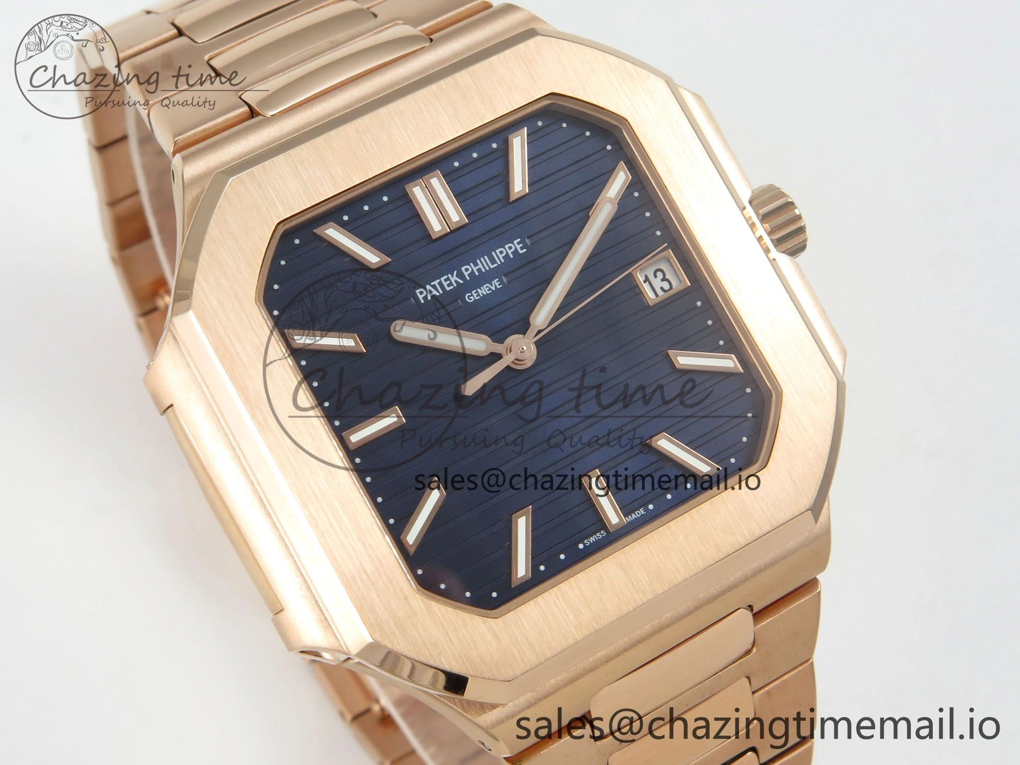 2025 Cubitus GRF 1:1 Best Edition Blue Dial on RG Bracelet MY9015 Mod to A330 Super Clone movement