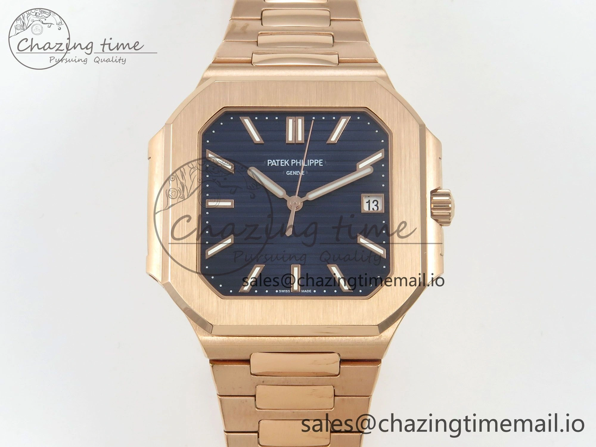 2025 Cubitus GRF 1:1 Best Edition Blue Dial on RG Bracelet MY9015 Mod to A330 Super Clone movement