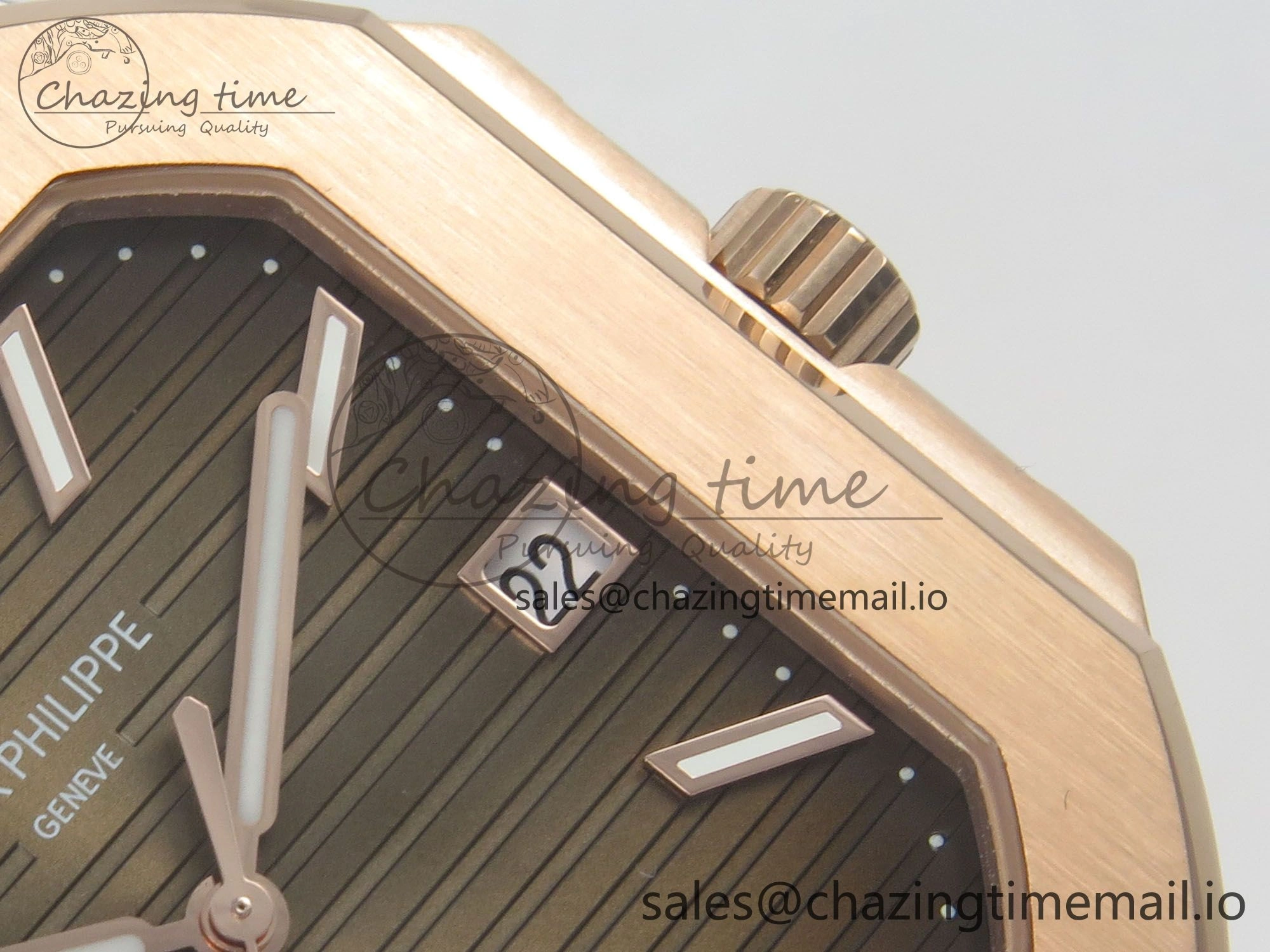 2025 Cubitus GRF 1:1 Best Edition Brown Dial on SS RG Bracelet MY9015 Mod to A330 Super Clone movement