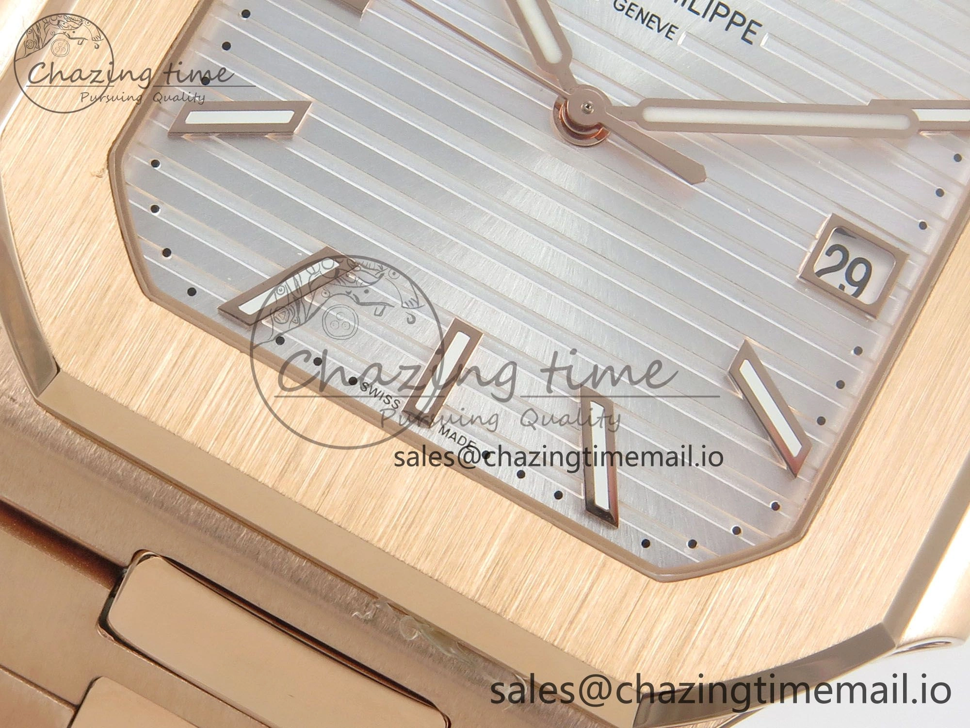 2025 Cubitus GRF 1:1 Best Edition Silver White Dial on RG Bracelet MY9015 Mod to A330 Super Clone movement