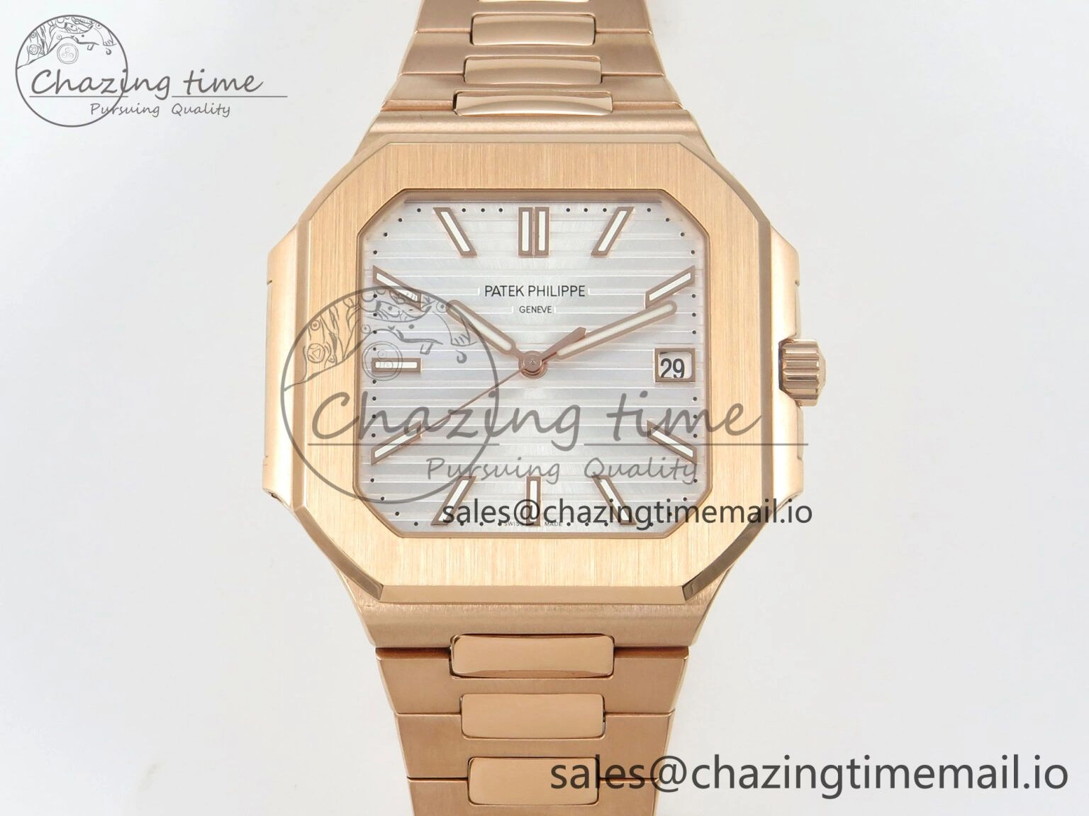 2025 Cubitus GRF 1:1 Best Edition Silver White Dial on RG Bracelet MY9015 Mod to A330 Super Clone movement