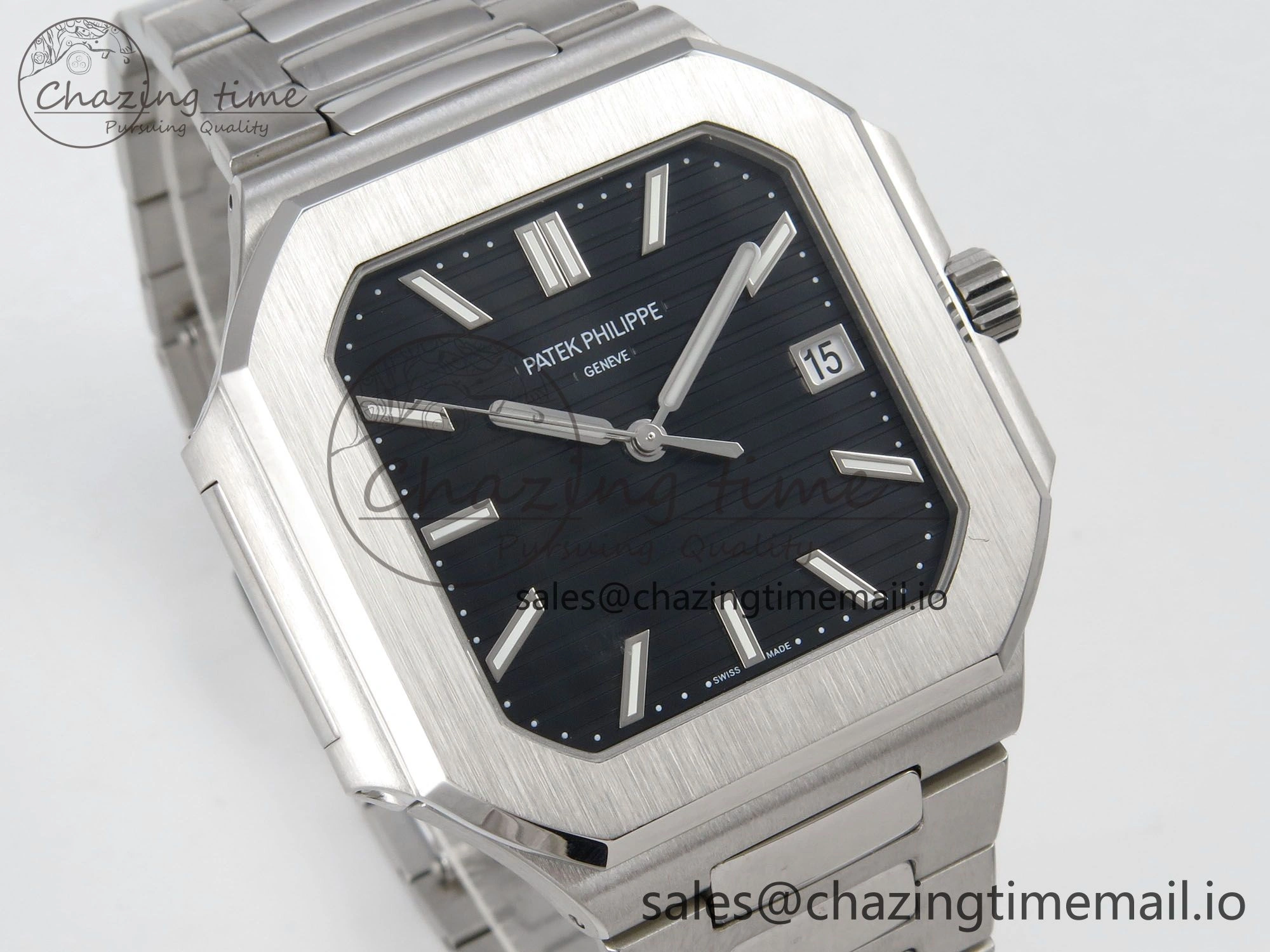 2025 Cubitus GRF Best Edition Black Dial on SS Bracelet MY9015 Mod to A330 Super Clone movement