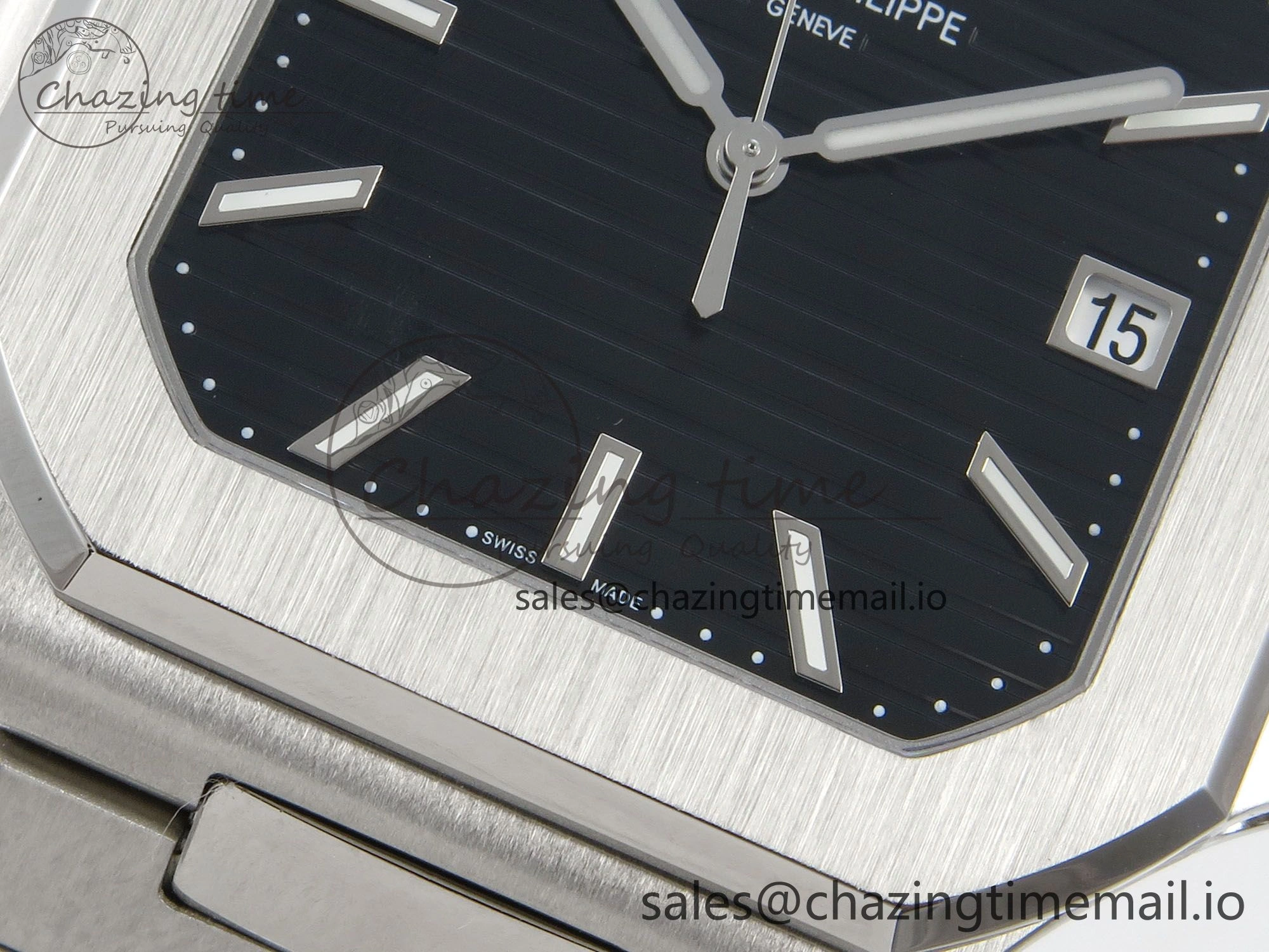 2025 Cubitus GRF Best Edition Black Dial on SS Bracelet MY9015 Mod to A330 Super Clone movement