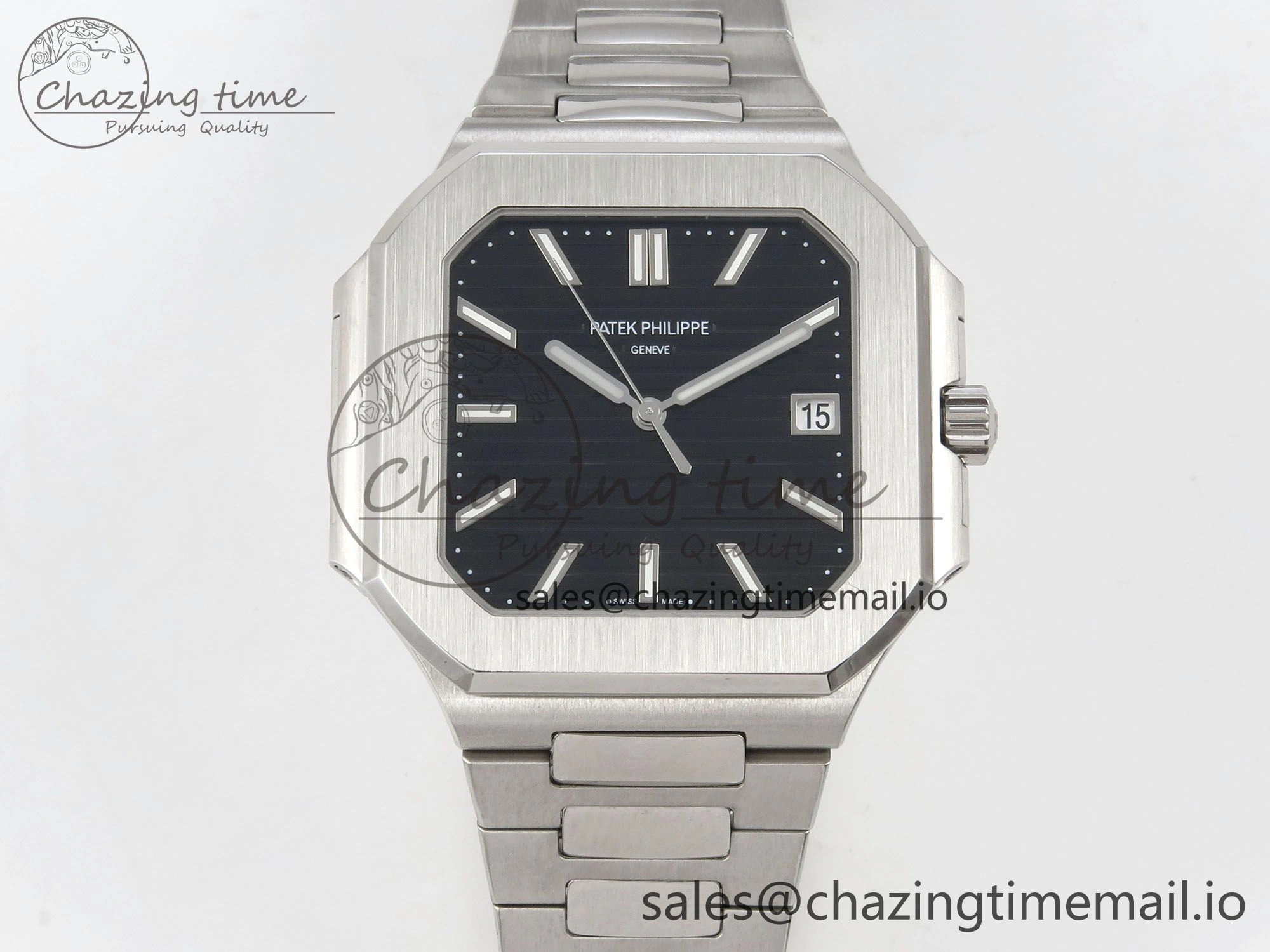 2025 Cubitus GRF Best Edition Black Dial on SS Bracelet MY9015 Mod to A330 Super Clone movement