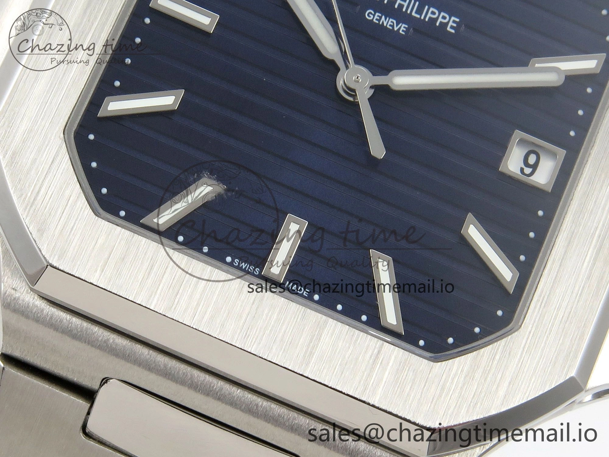 2025 Cubitus GRF Best Edition Blue Dial on SS Bracelet MY9015 Mod to A330 Super Clone movement