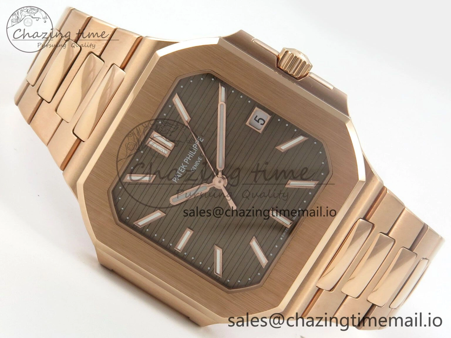 2025 Cubitus GRF Best Edition Brown Dial on RG Bracelet MY9015 Mod to A330 Super Clone movement