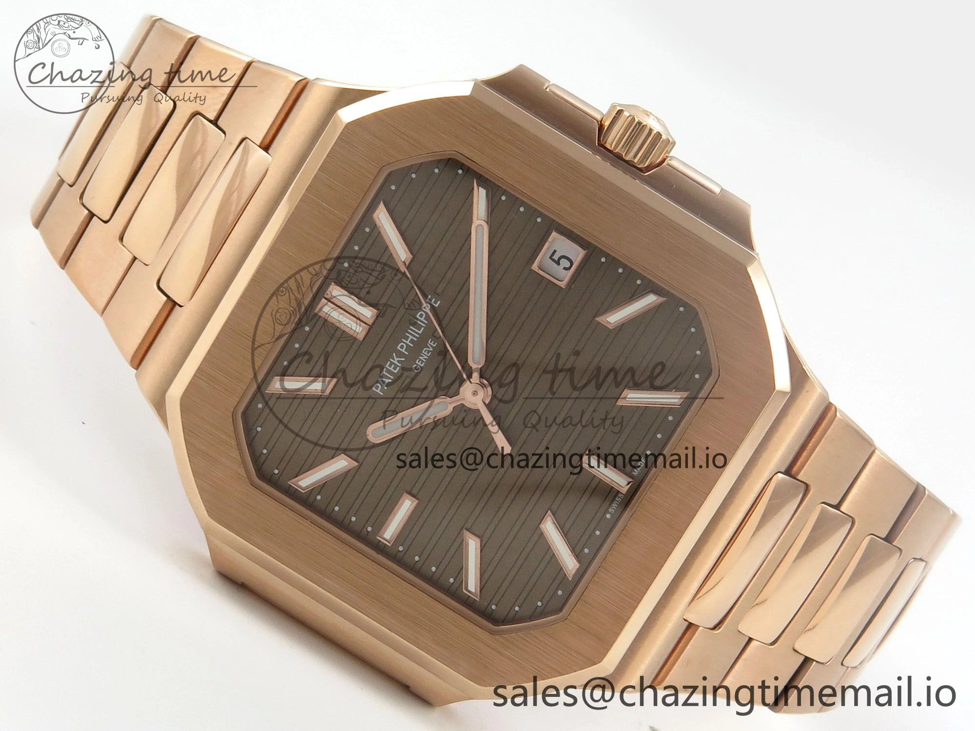 2025 Cubitus GRF Best Edition Brown Dial on RG Bracelet MY9015 Mod to A330 Super Clone movement