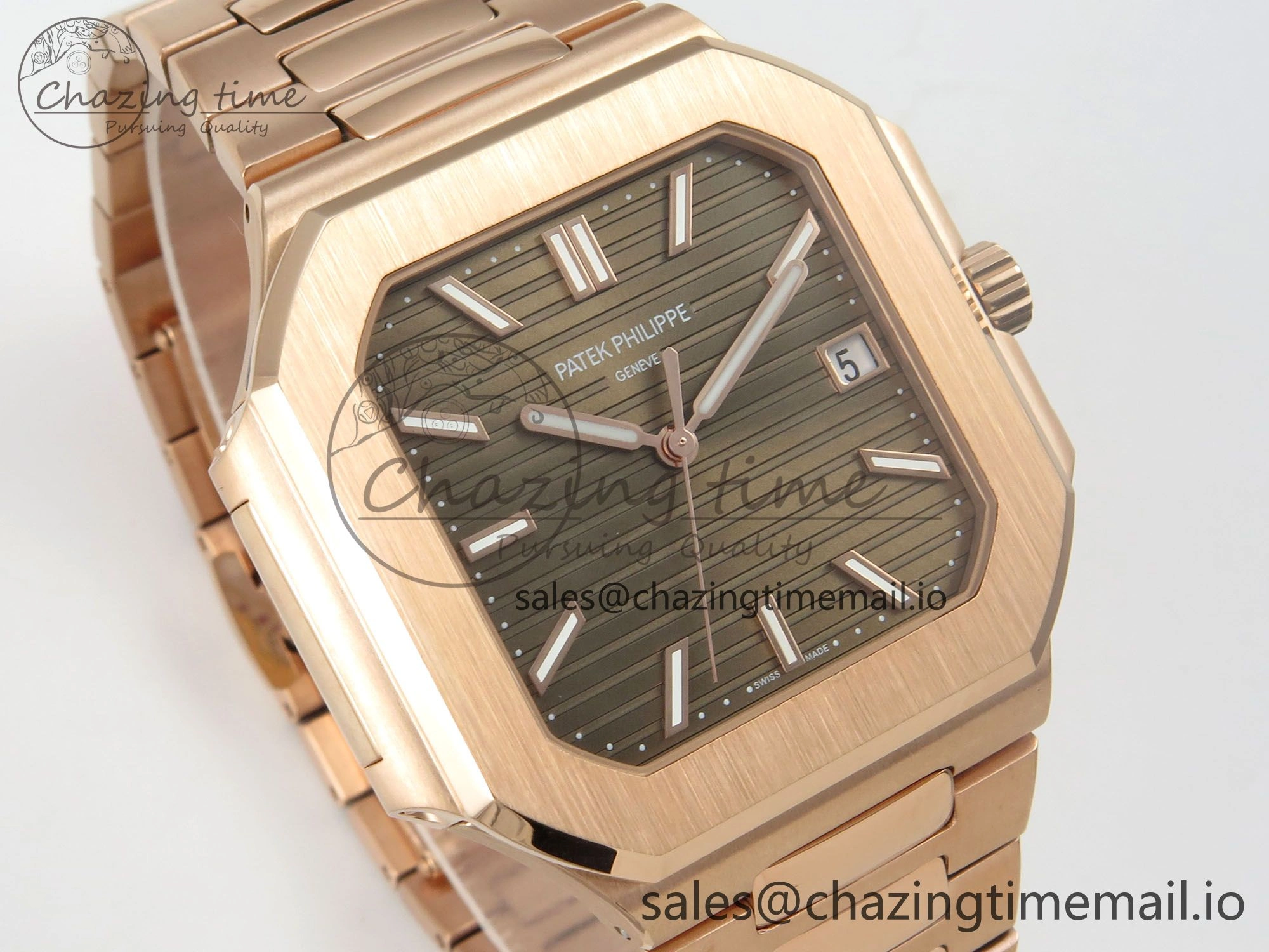 2025 Cubitus GRF Best Edition Brown Dial on RG Bracelet MY9015 Mod to A330 Super Clone movement