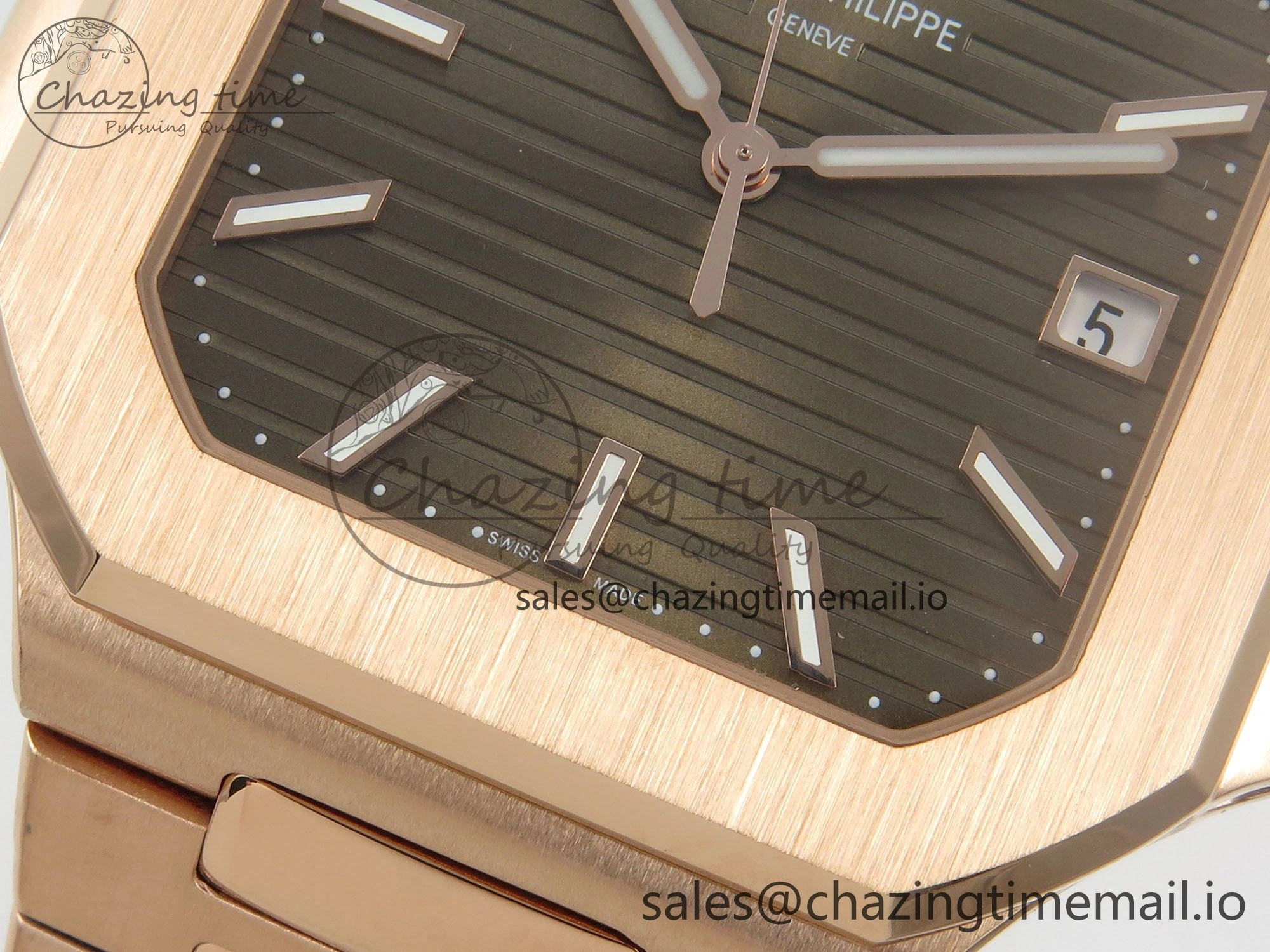 2025 Cubitus GRF Best Edition Brown Dial on RG Bracelet MY9015 Mod to A330 Super Clone movement