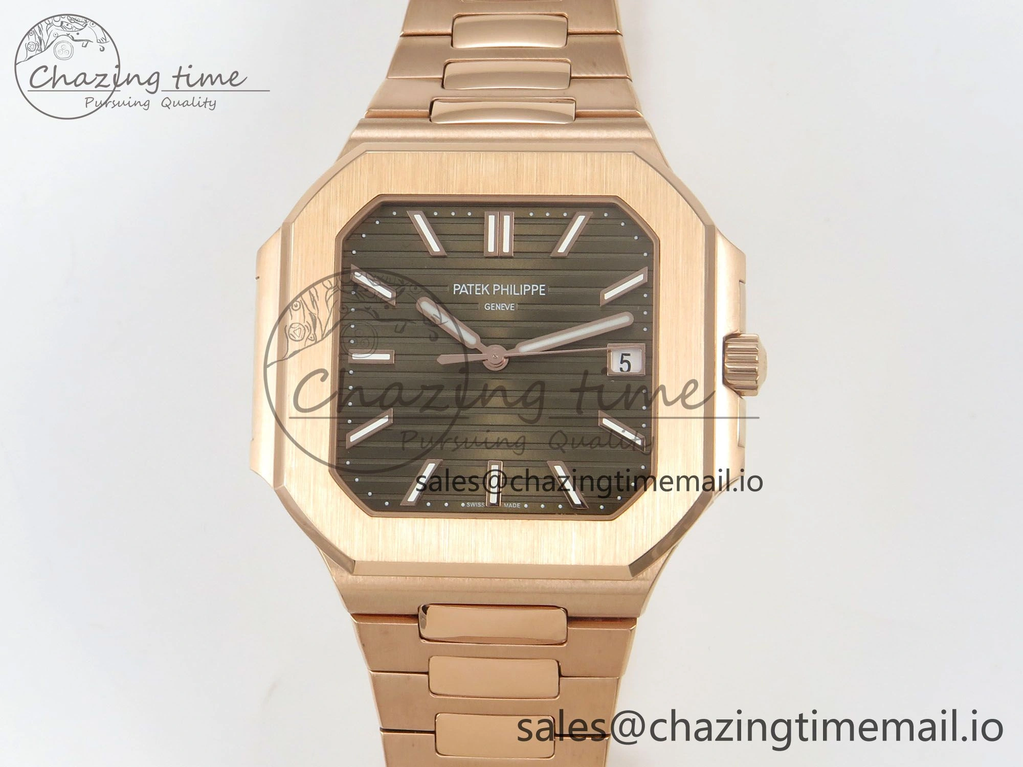 2025 Cubitus GRF Best Edition Brown Dial on RG Bracelet MY9015 Mod to A330 Super Clone movement