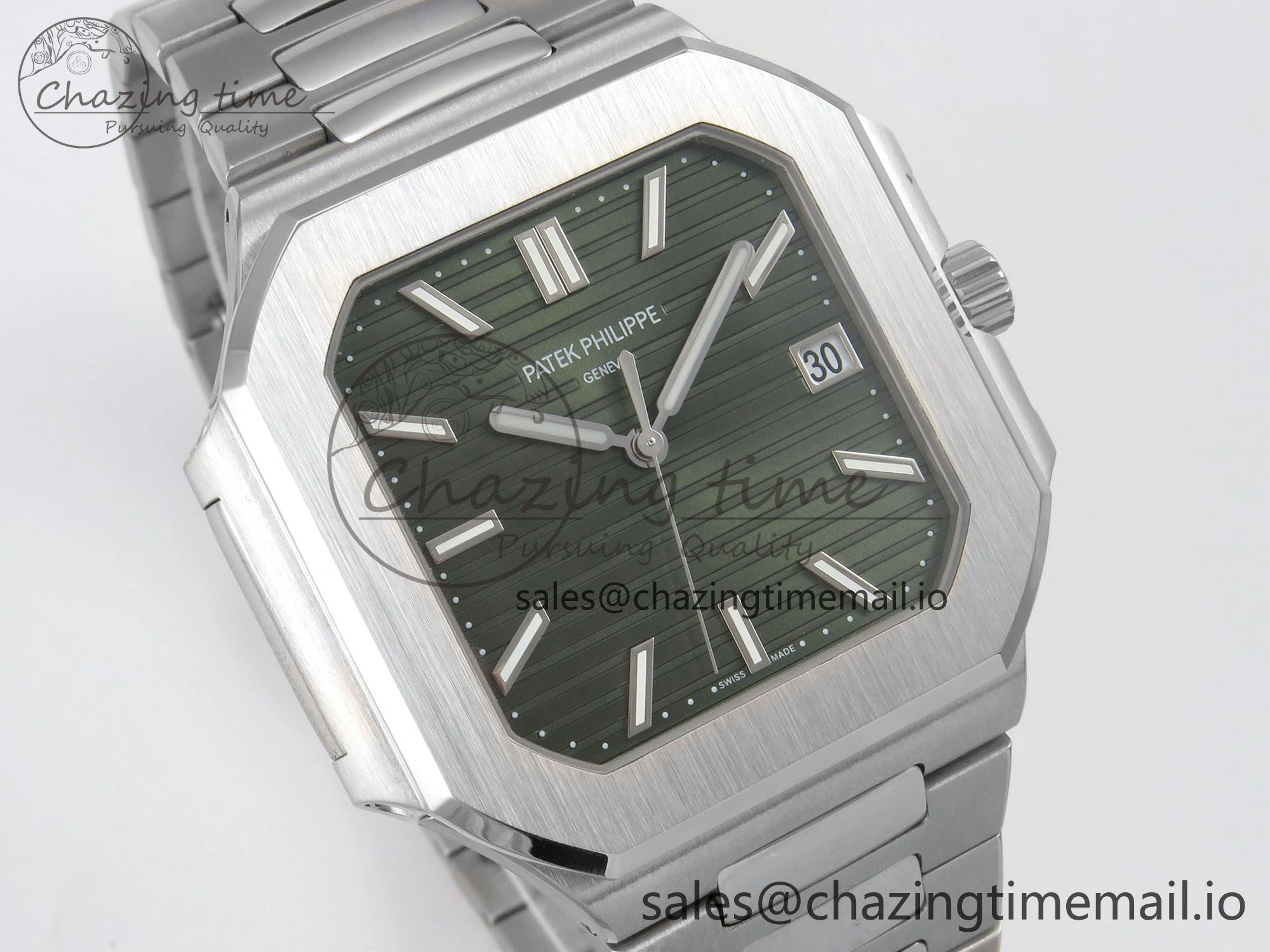 2025 Cubitus GRF Best Edition Green Dial on SS Bracelet MY9015 Mod to A330 Super Clone movement