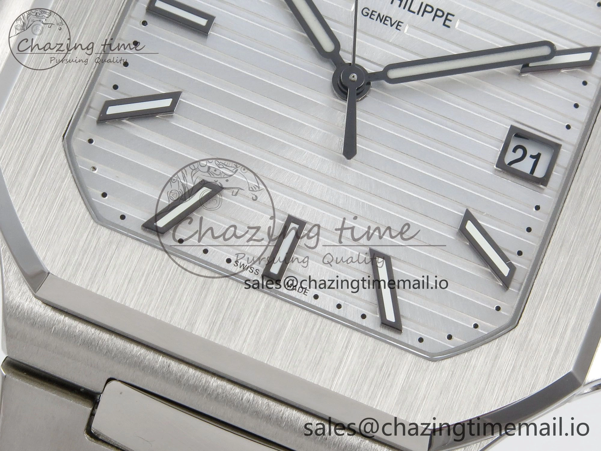 2025 Cubitus GRF Best Edition Silver White Dial on SS Bracelet MY9015 Mod to A330 Super Clone movement