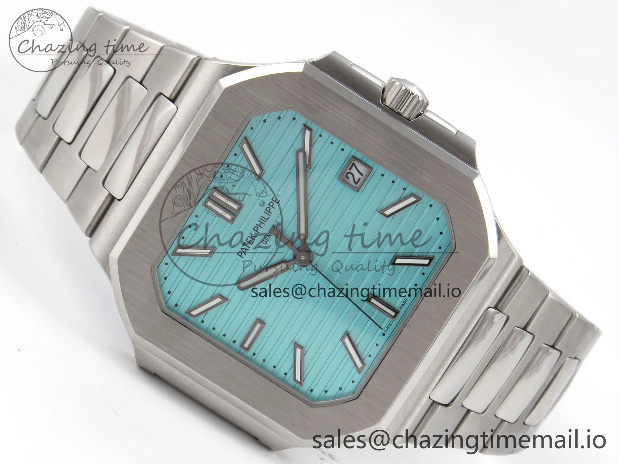 2025 Cubitus GRF Best Edition Tiffany Blue Dial on SS Bracelet MY9015 Mod to A330 Super Clone movement