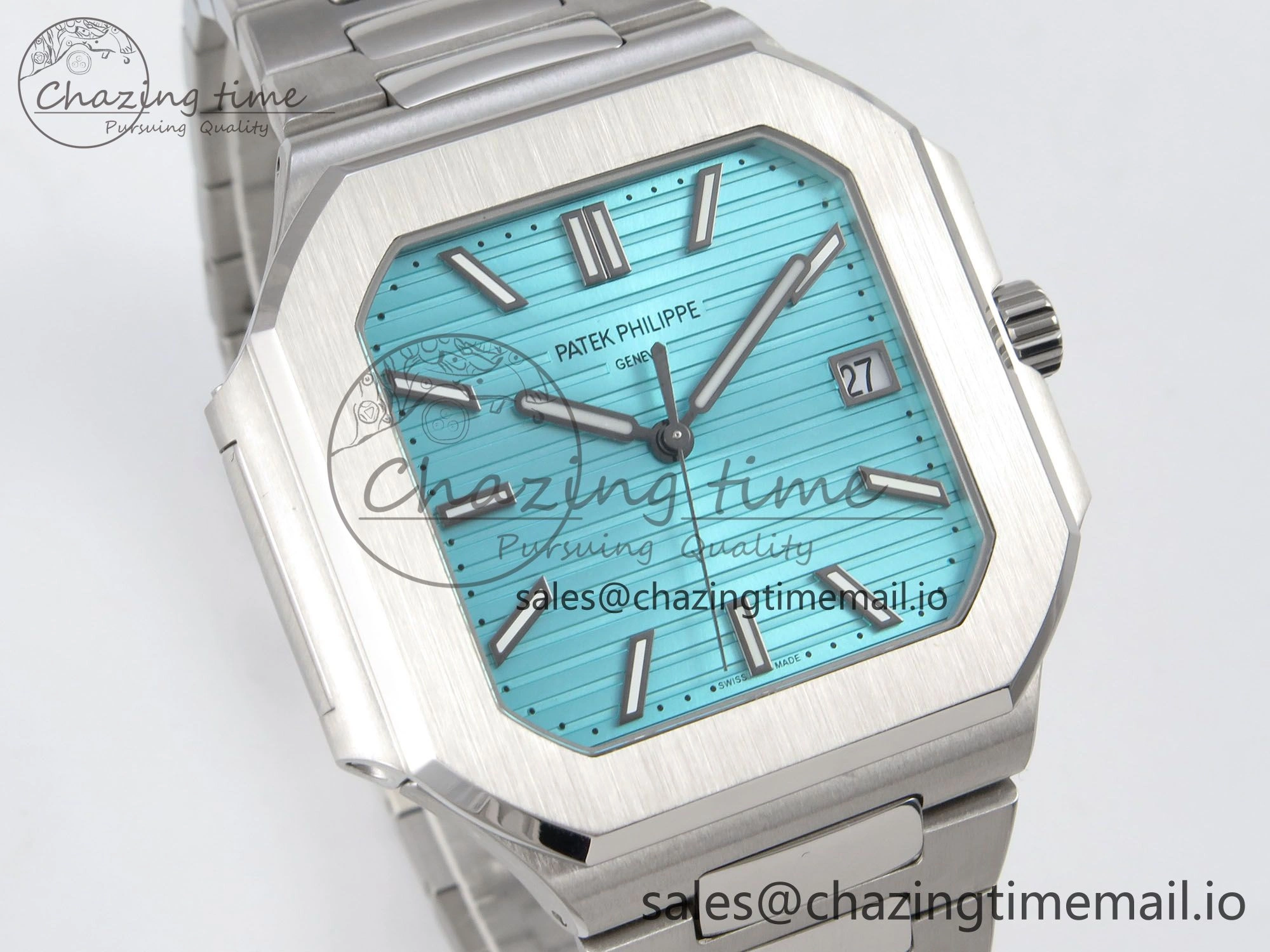 2025 Cubitus GRF Best Edition Tiffany Blue Dial on SS Bracelet MY9015 Mod to A330 Super Clone movement