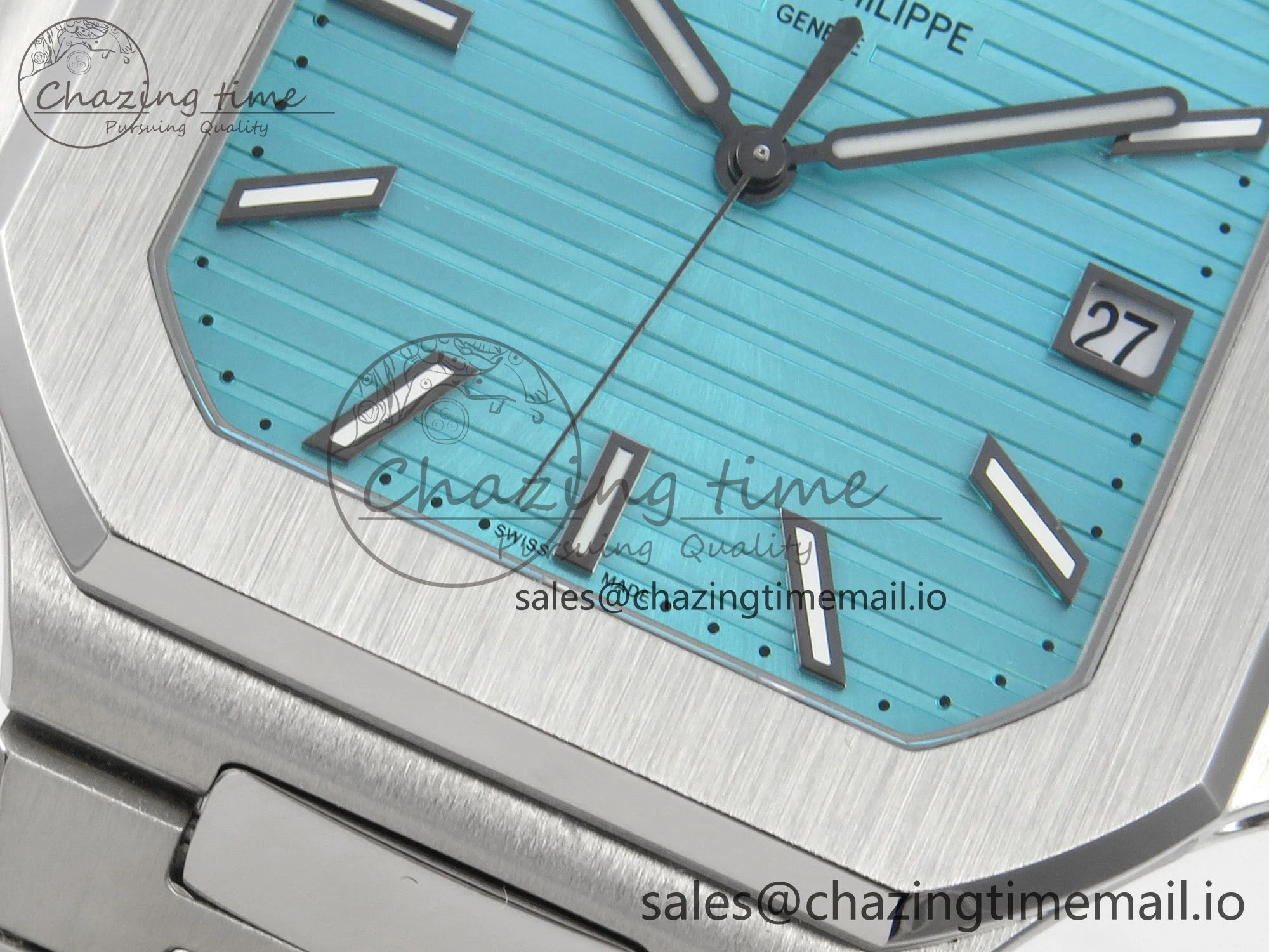 2025 Cubitus GRF Best Edition Tiffany Blue Dial on SS Bracelet MY9015 Mod to A330 Super Clone movement