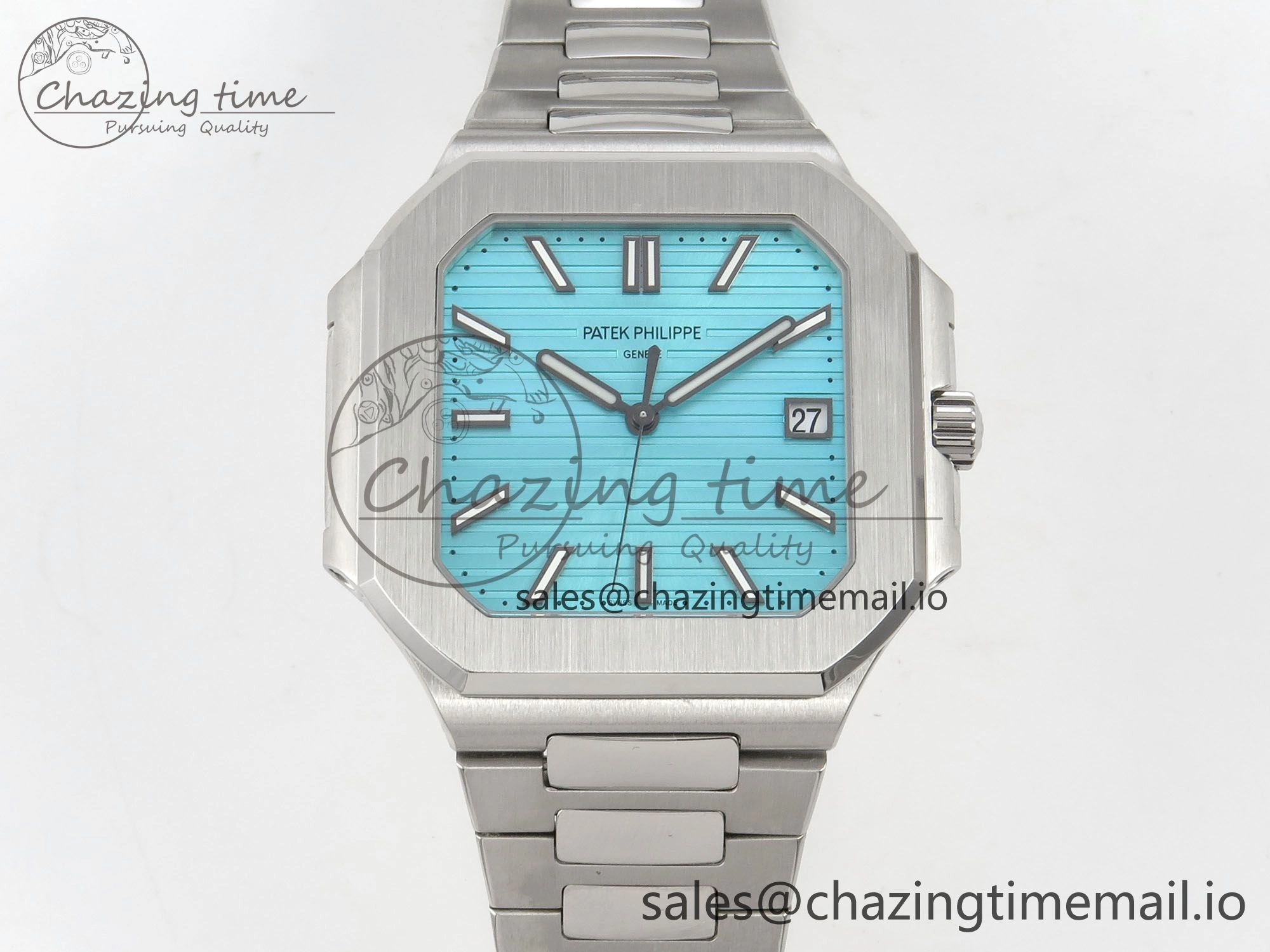 2025 Cubitus GRF Best Edition Tiffany Blue Dial on SS Bracelet MY9015 Mod to A330 Super Clone movement