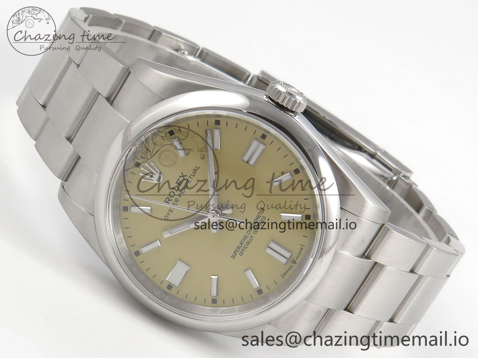 2025 Oyster Perpetual 126000 36mm KRF 1:1 Best Edition 904L Steel Pistachio Beige Dial A2824