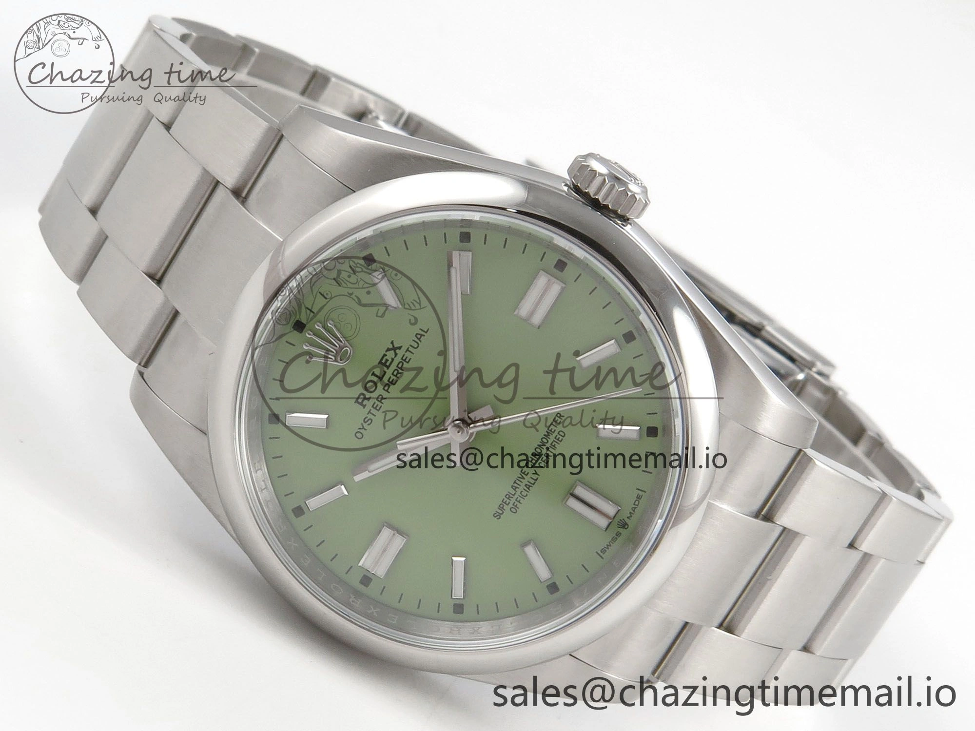 2025 Oyster Perpetual 126000 36mm KRF 1:1 Best Edition 904L Steel Pistachio Green Dial A2824