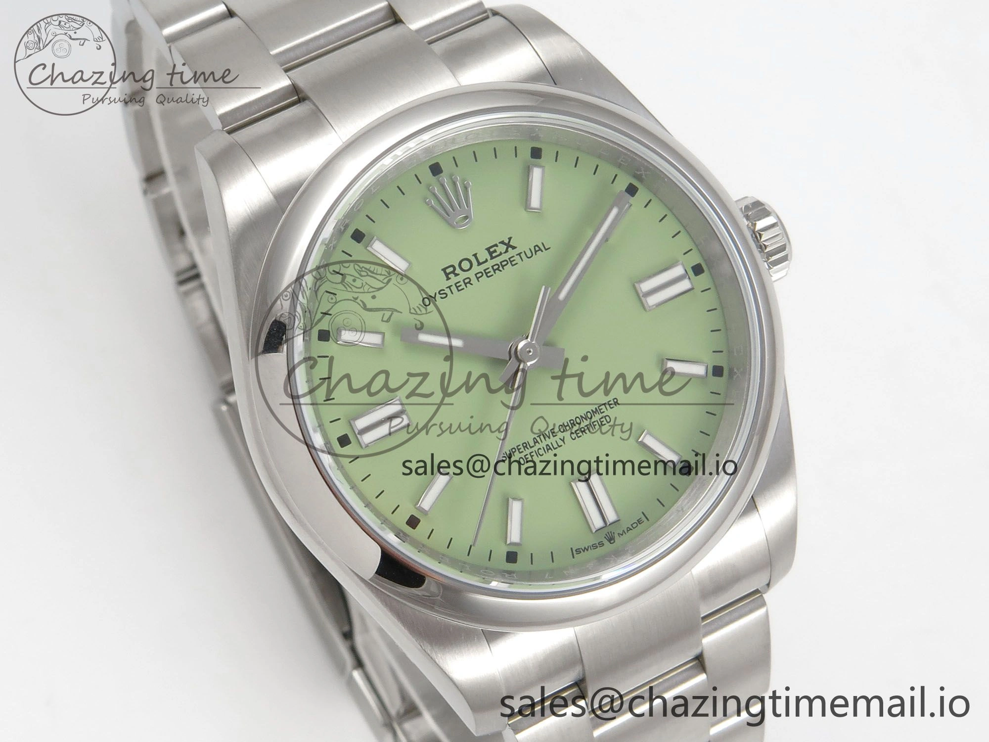 2025 Oyster Perpetual 126000 36mm KRF 1:1 Best Edition 904L Steel Pistachio Green Dial A2824