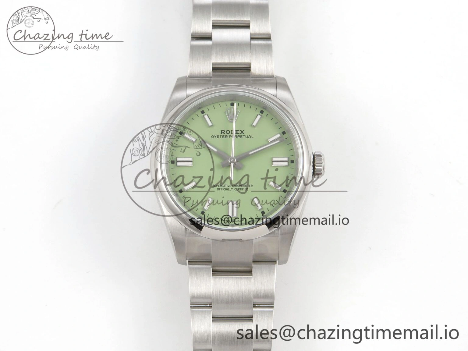 2025 Oyster Perpetual 126000 36mm KRF 1:1 Best Edition 904L Steel Pistachio Green Dial A2824