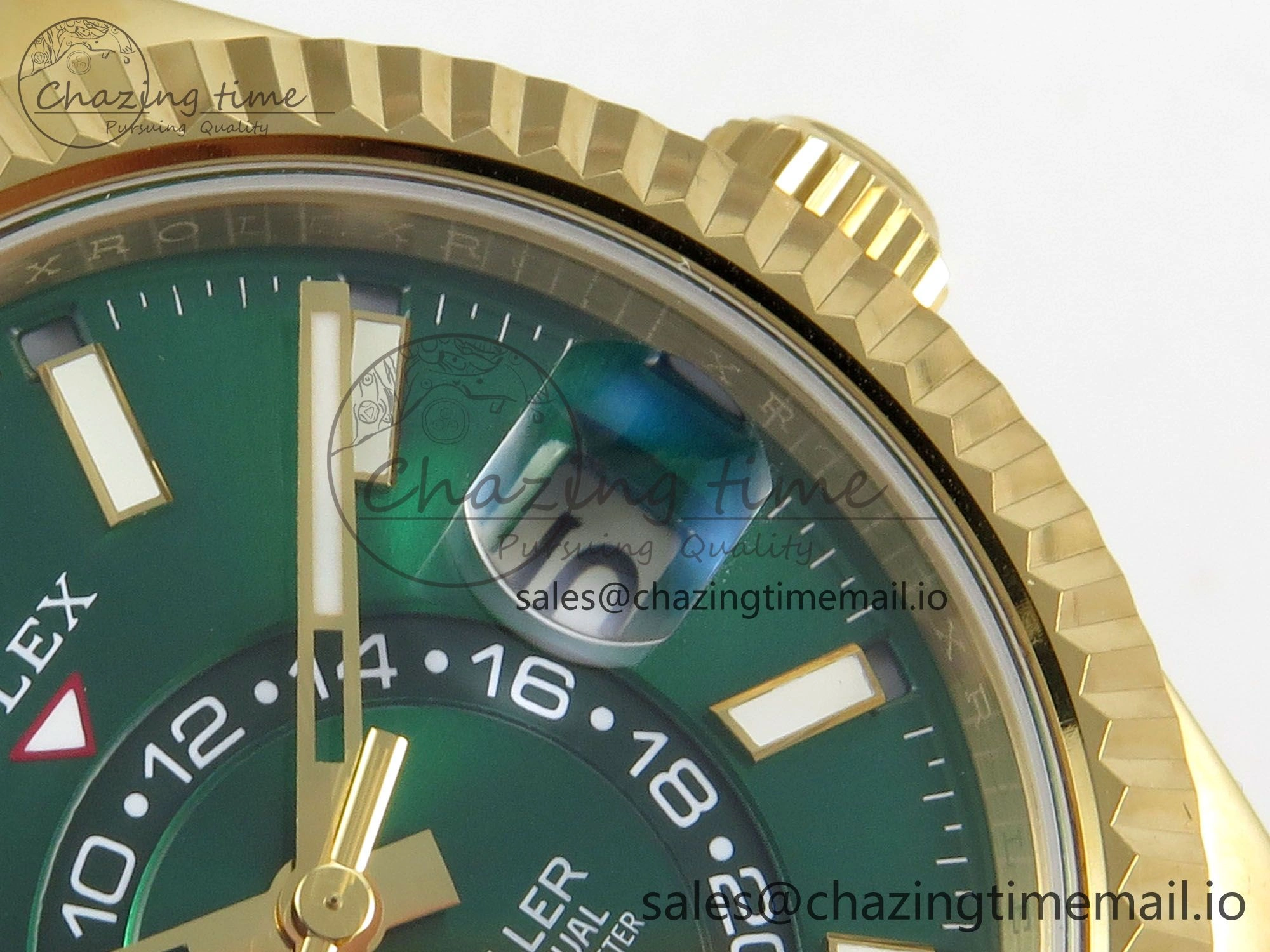 2025 Skydweller 336938 YG Noob 1:1 Best Edition Green Dial on Oysterflex Strap A9002 V2
