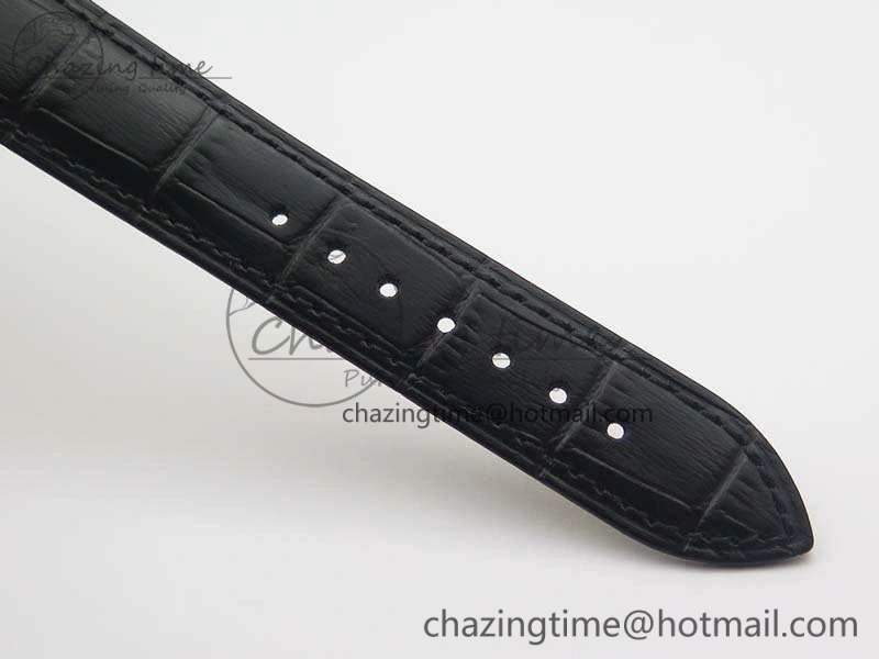 6102P Moon RG Black Dial Diamond Bezel On Leather Strap A240