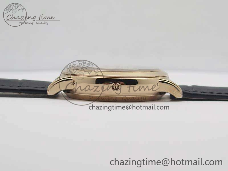 6102P Moon RG Black Dial On Leather Strap A240
